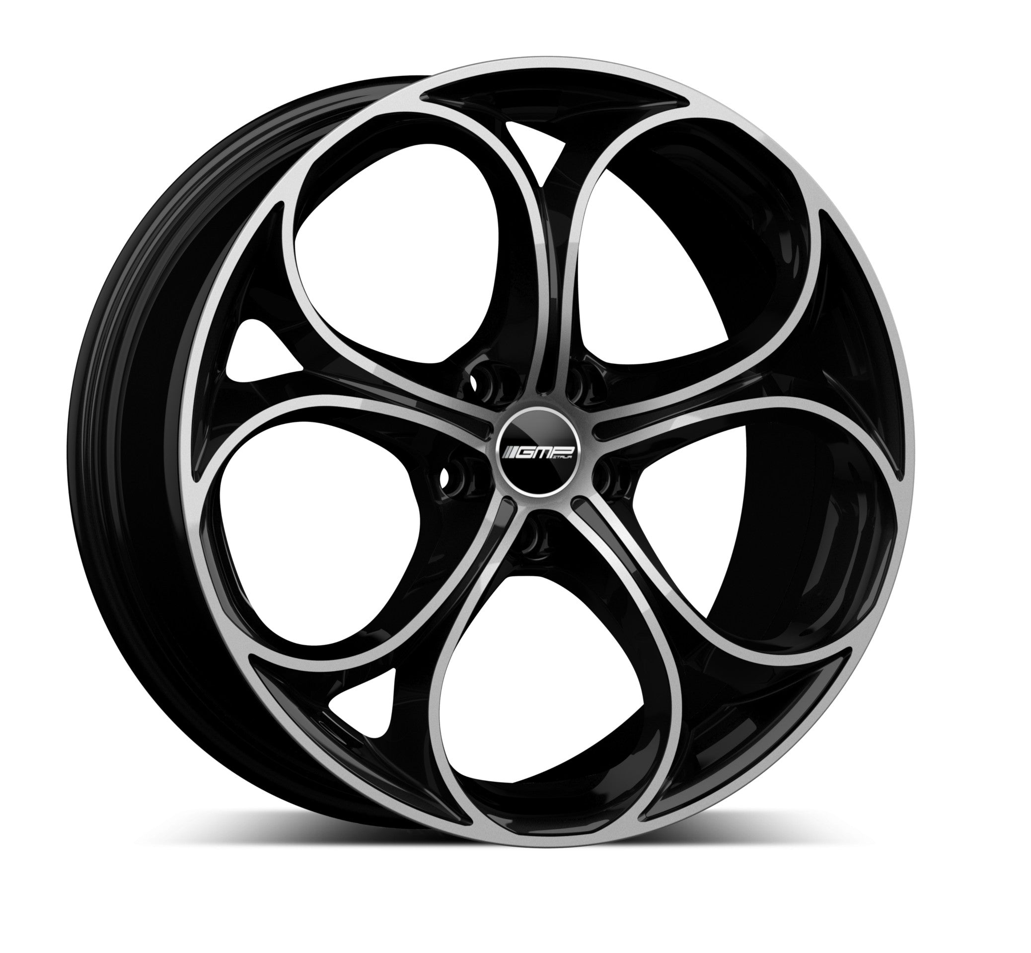 GMP Italia DRAKE Alufælge 19" 5x110 ET33 – Poleret/sort (sæt á 4)