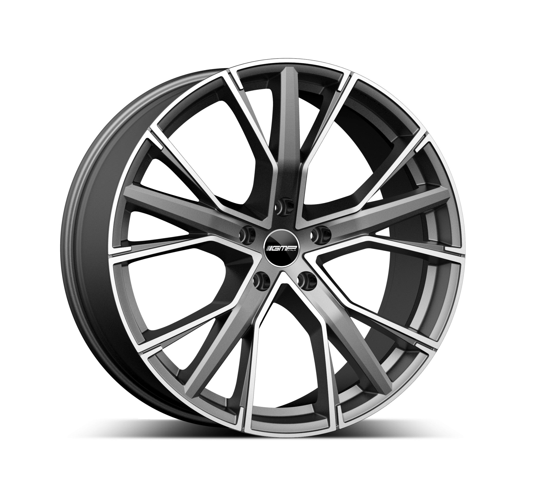 GMP Italia GUNNER Alufælge 21" 5x108 ET40 – Poleret/grafit mat (sæt á 4)