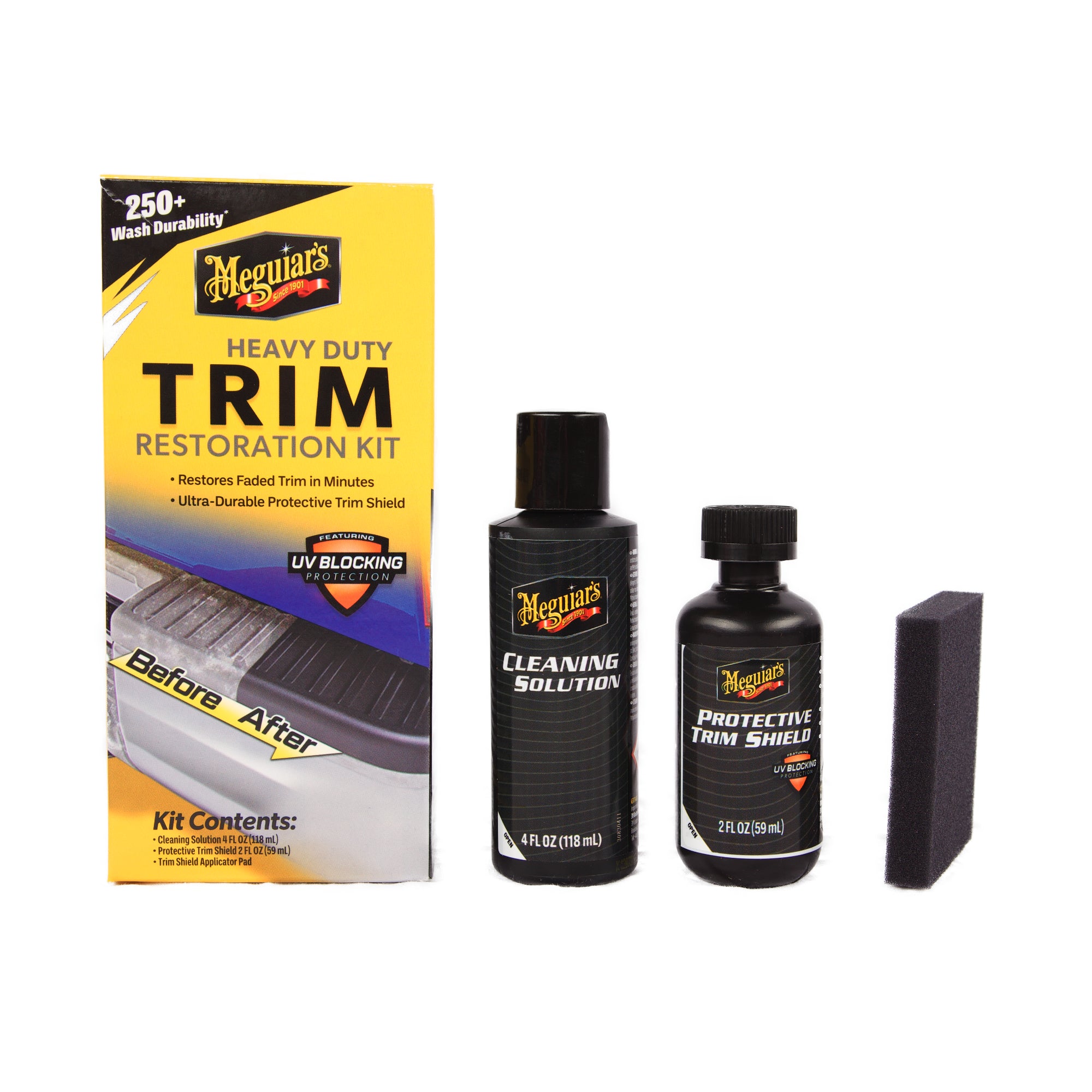Meguiars Heavy Duty Trim Restoration Kit Plastfornyer Sæt