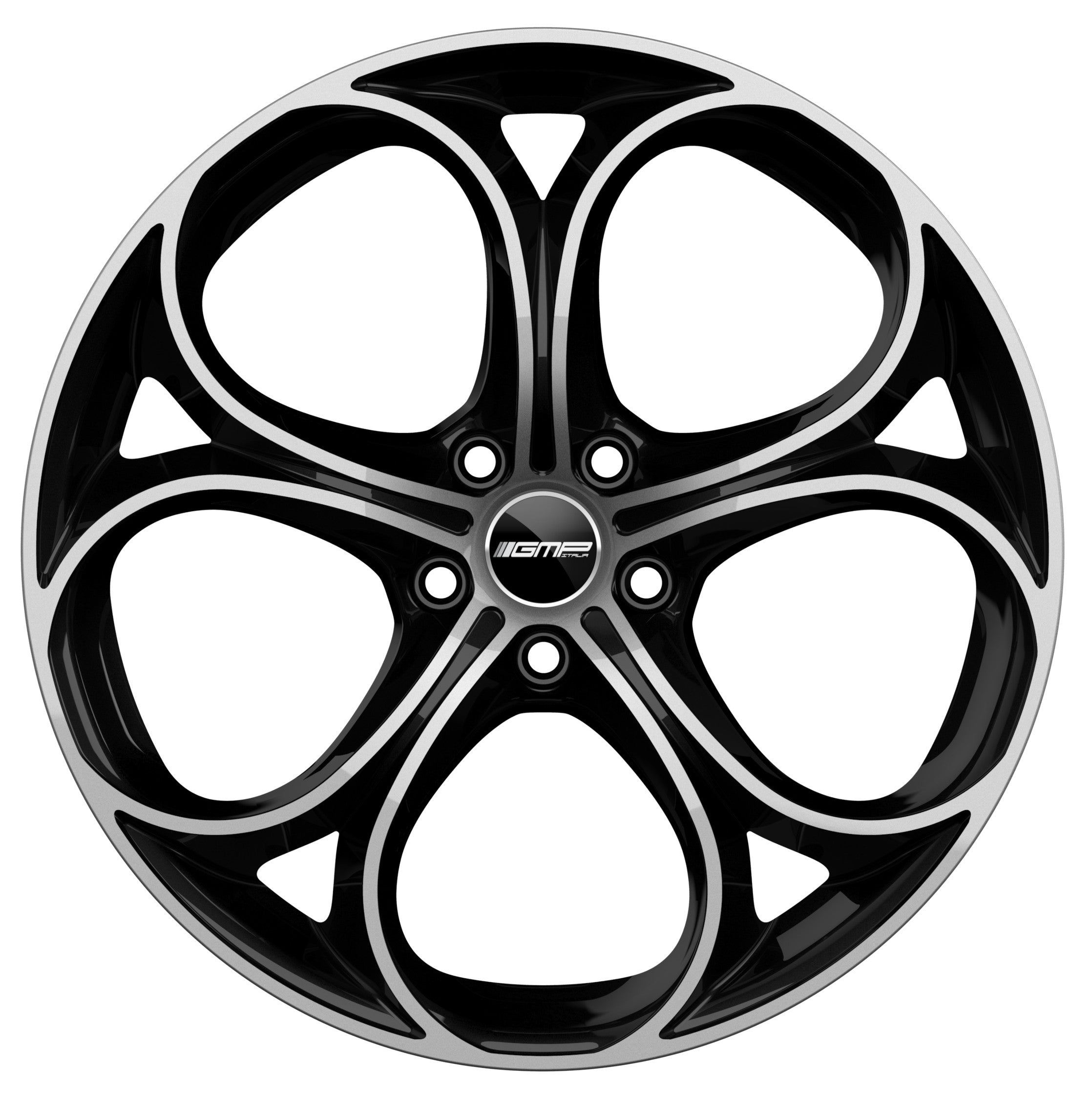 GMP Italia DRAKE Alufælge 20" 5x110 ET31 – Poleret/sort (sæt á 4)