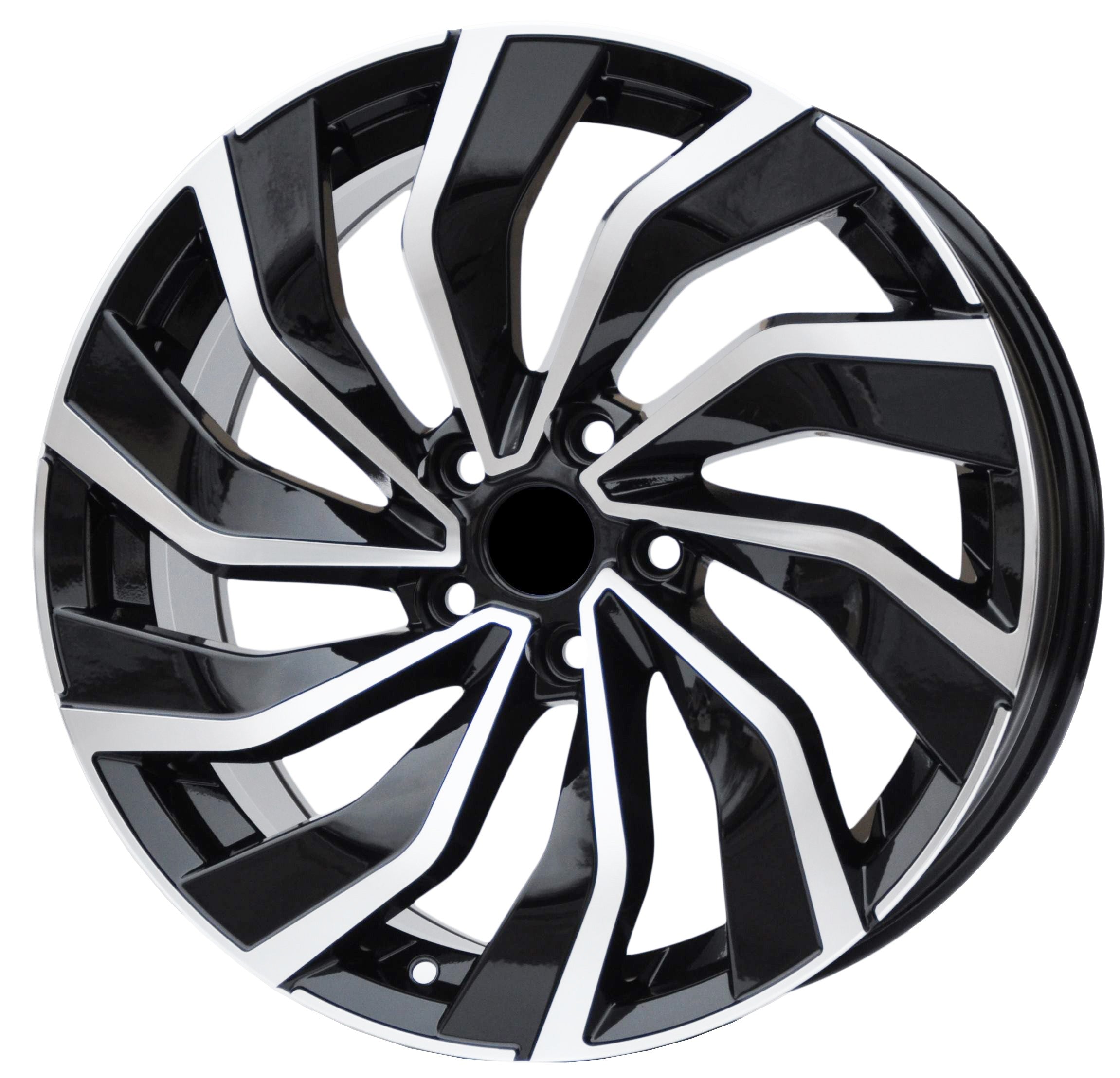PDW 5780 Alufælge 18" 5x112 ET45 – Poleret/sort (sæt á 4)