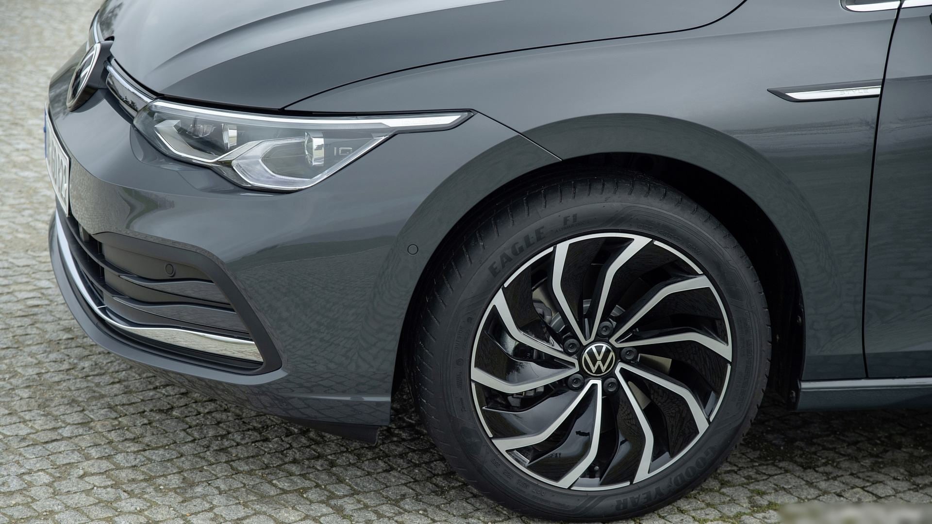 PDW 5780 Alufælge 18" 5x112 ET45 – Poleret/sort (sæt á 4)