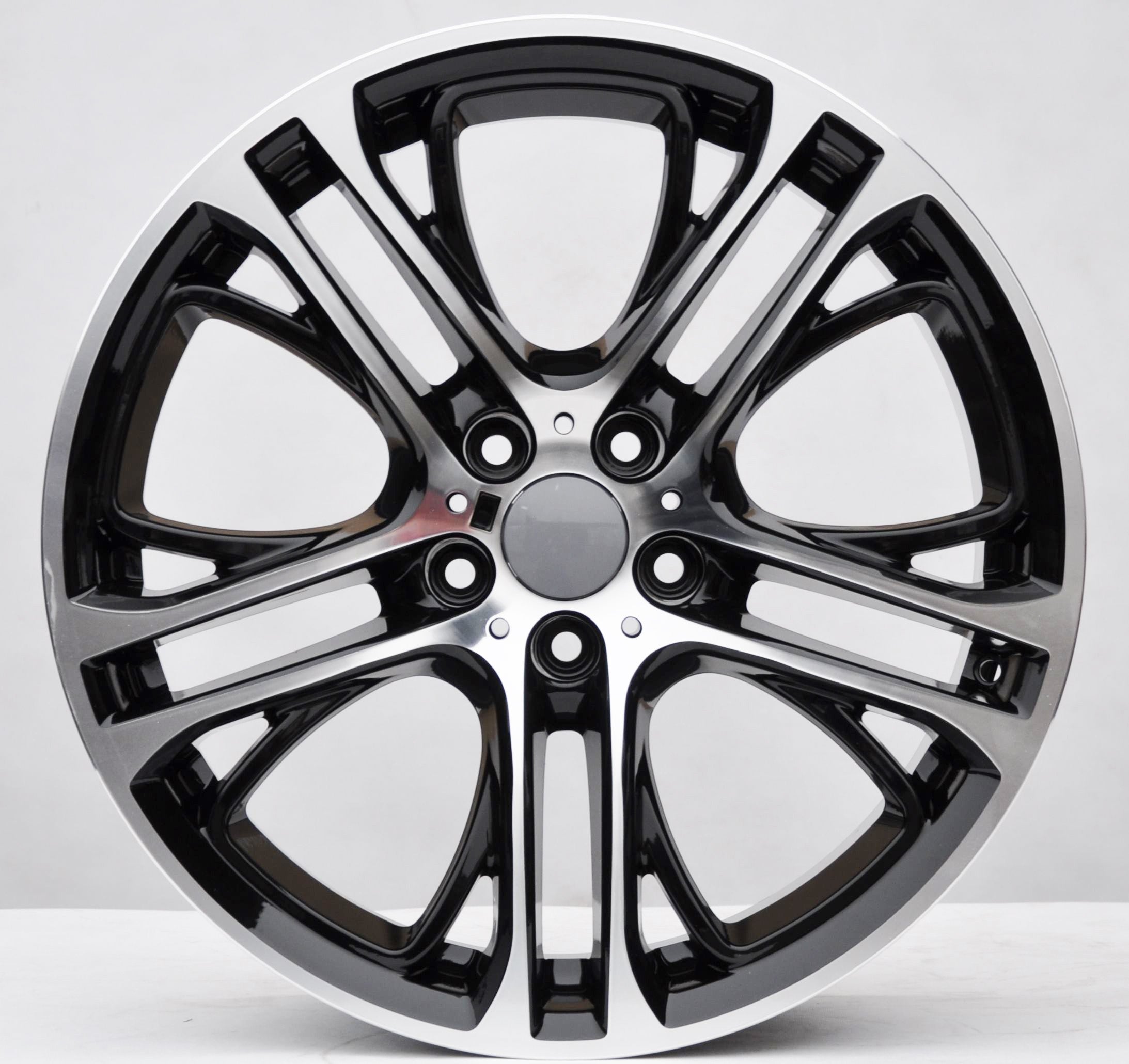 PDW 1600 Alufælge 20" 5x120 ET38 – Poleret/sort (sæt á 4)