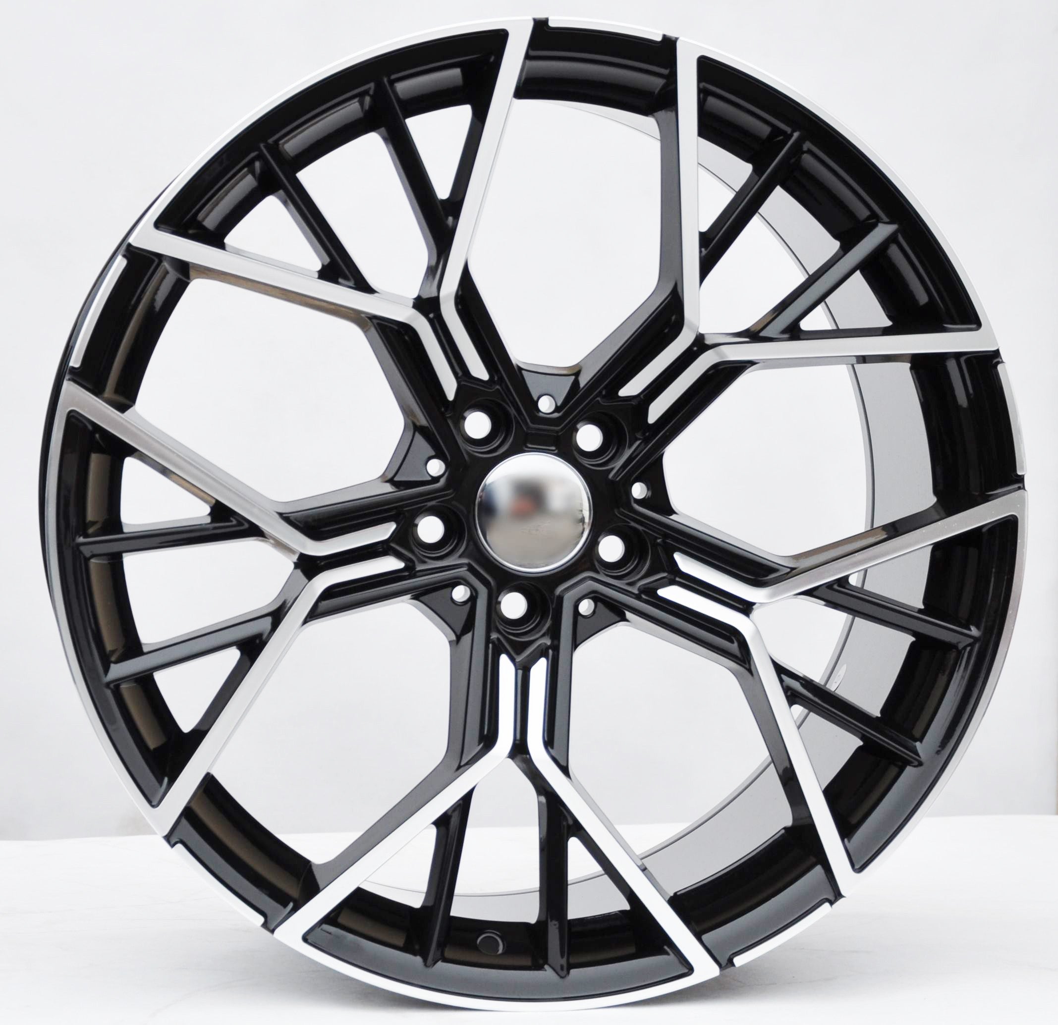 PDW 5602 Alufælge 19" 5x112 ET27 – Poleret/sort (sæt á 4)