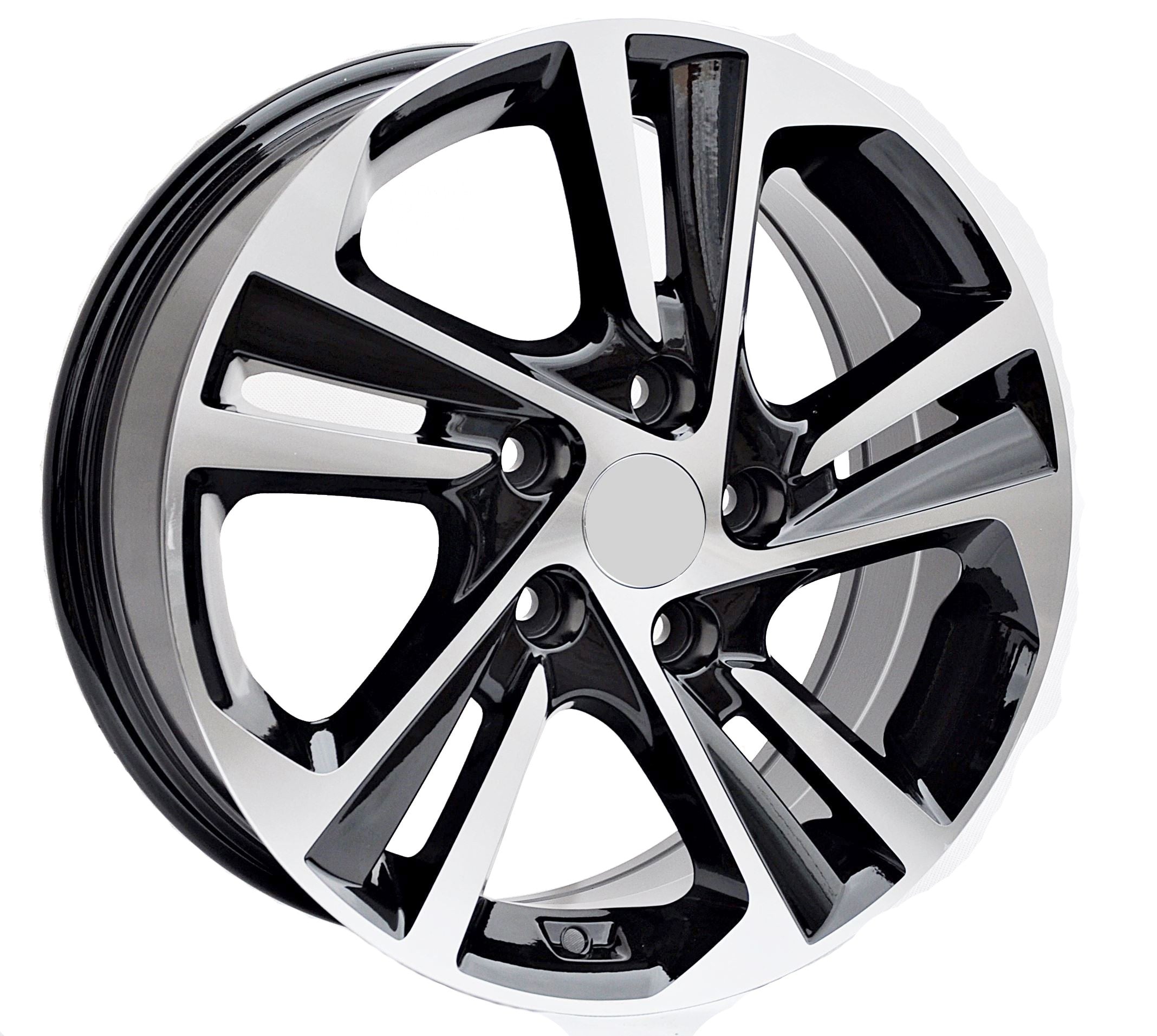 PDW 5473/5210 Alufælge 15" 5x114.3 ET40 – Poleret/sort (sæt á 4)