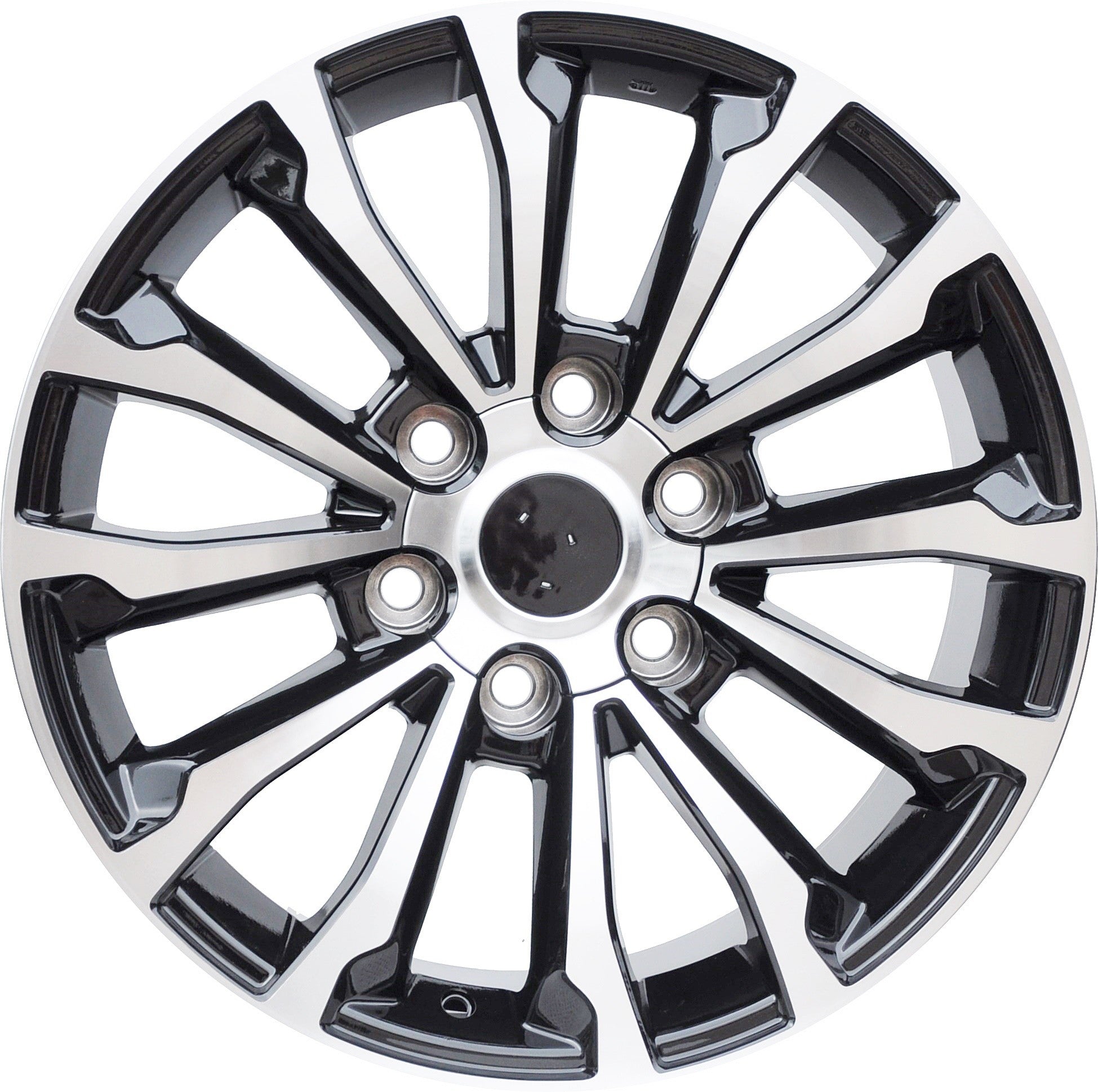 PDW 203 Alufælge 19" 6x139.7 ET25 – Poleret/sort (sæt á 4)