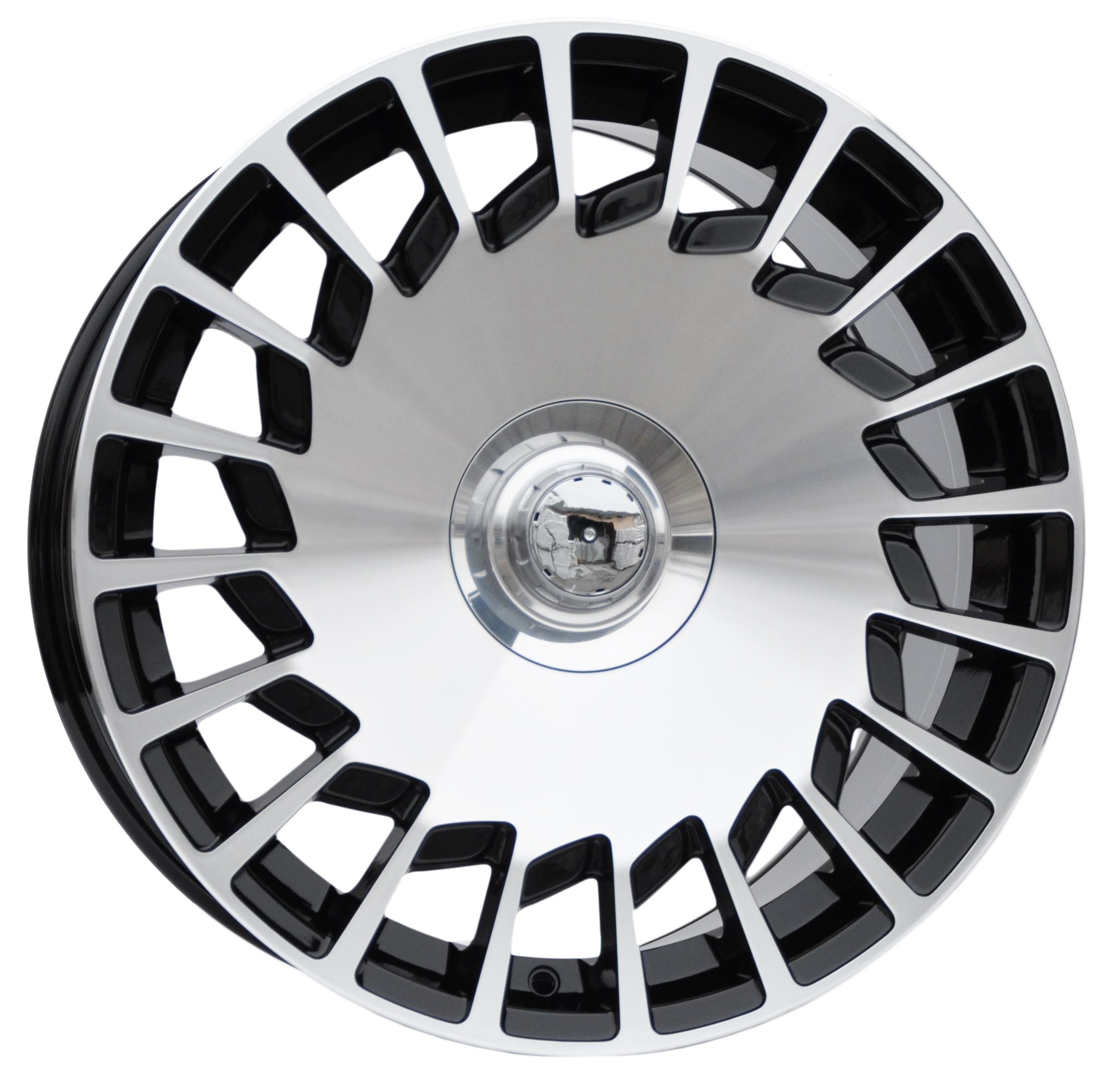 PDW 1464 Alufælge 19" 5x112 ET35 – Poleret/sort (sæt á 4)