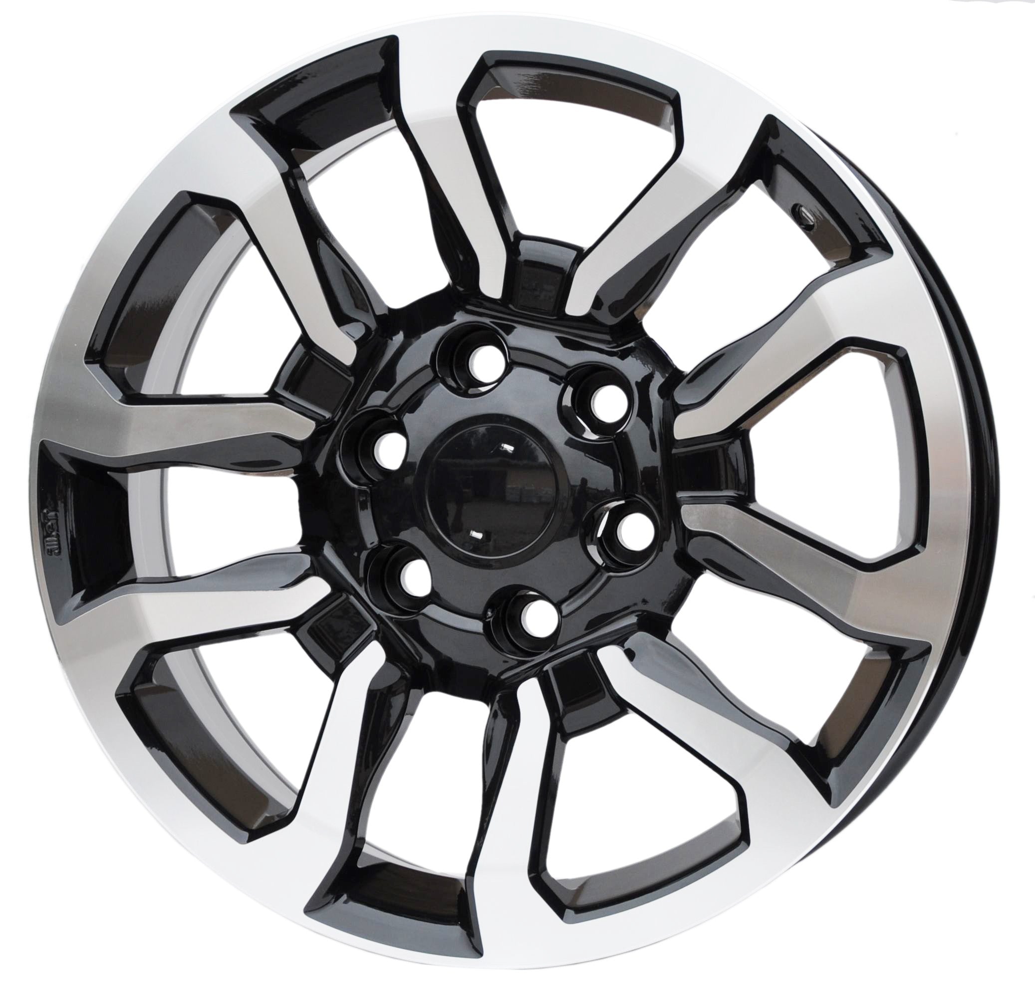 PDW 1623/5901 Alufælge 17" 6x139.7 ET30 – Poleret/sort (sæt á 4)