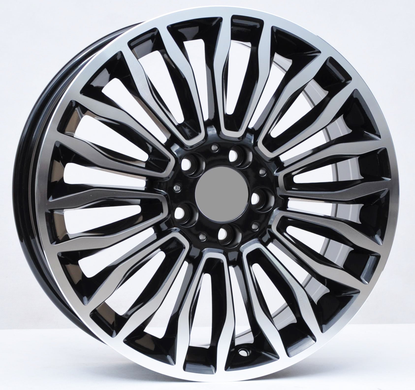 PDW 1490 Alufælge 18" 5x112 ET52 – Poleret/sort (sæt á 4)