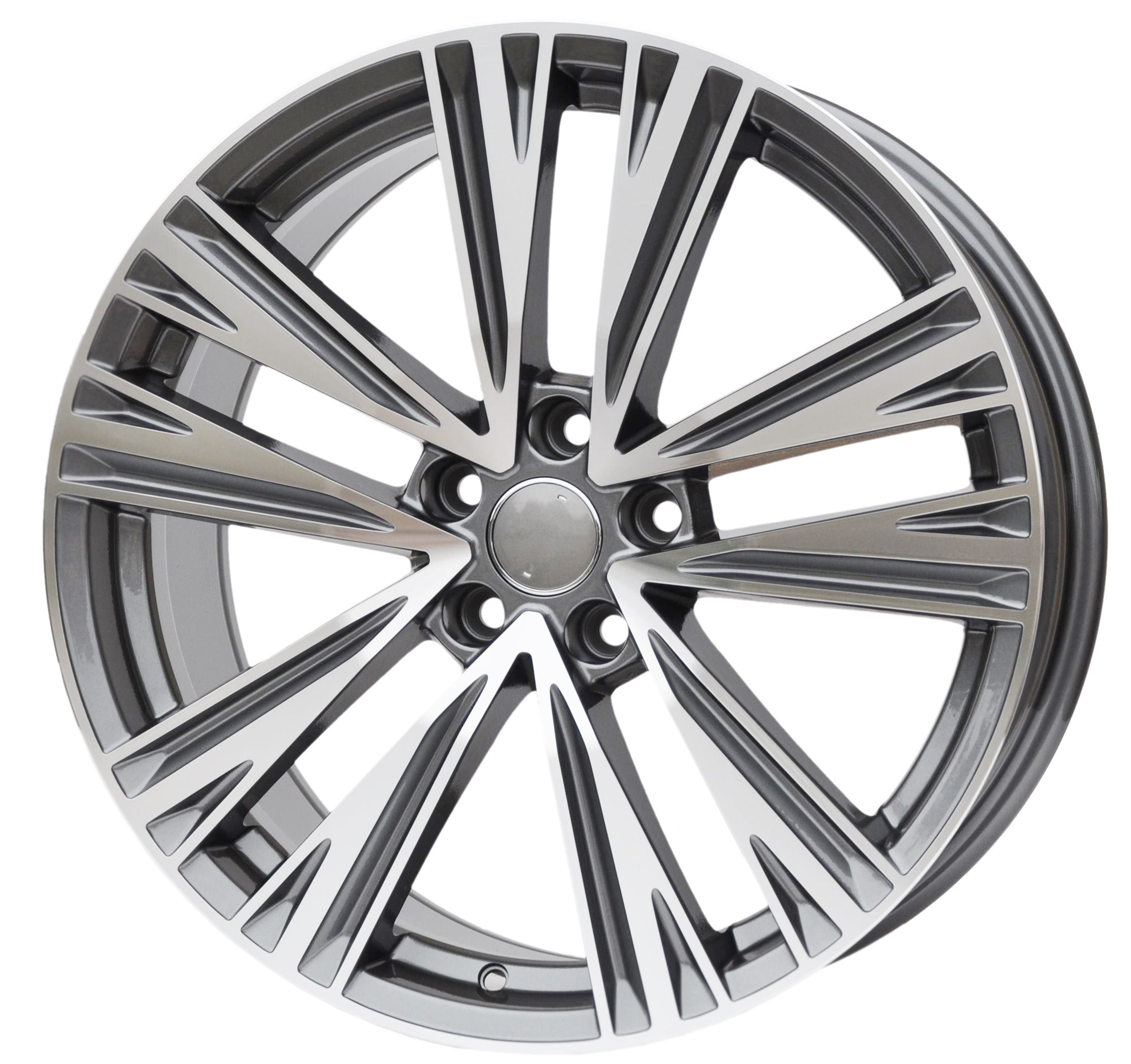 PDW 1424 Alufælge 19" 5x112 ET40 – Poleret/grafit (sæt á 4)