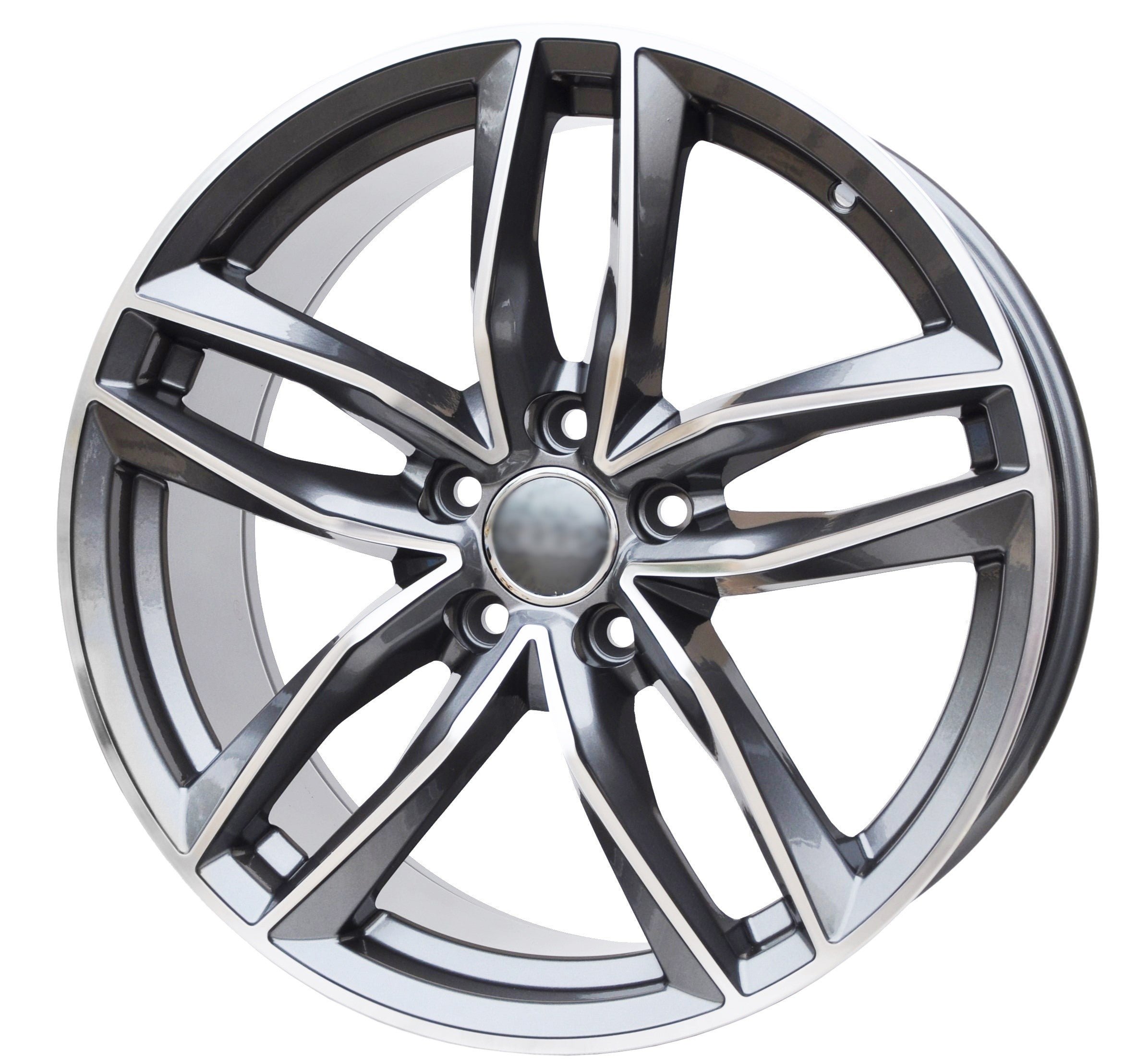 PDW 690 Alufælge 17" 5x112 ET45 – Poleret/grafit (sæt á 4)