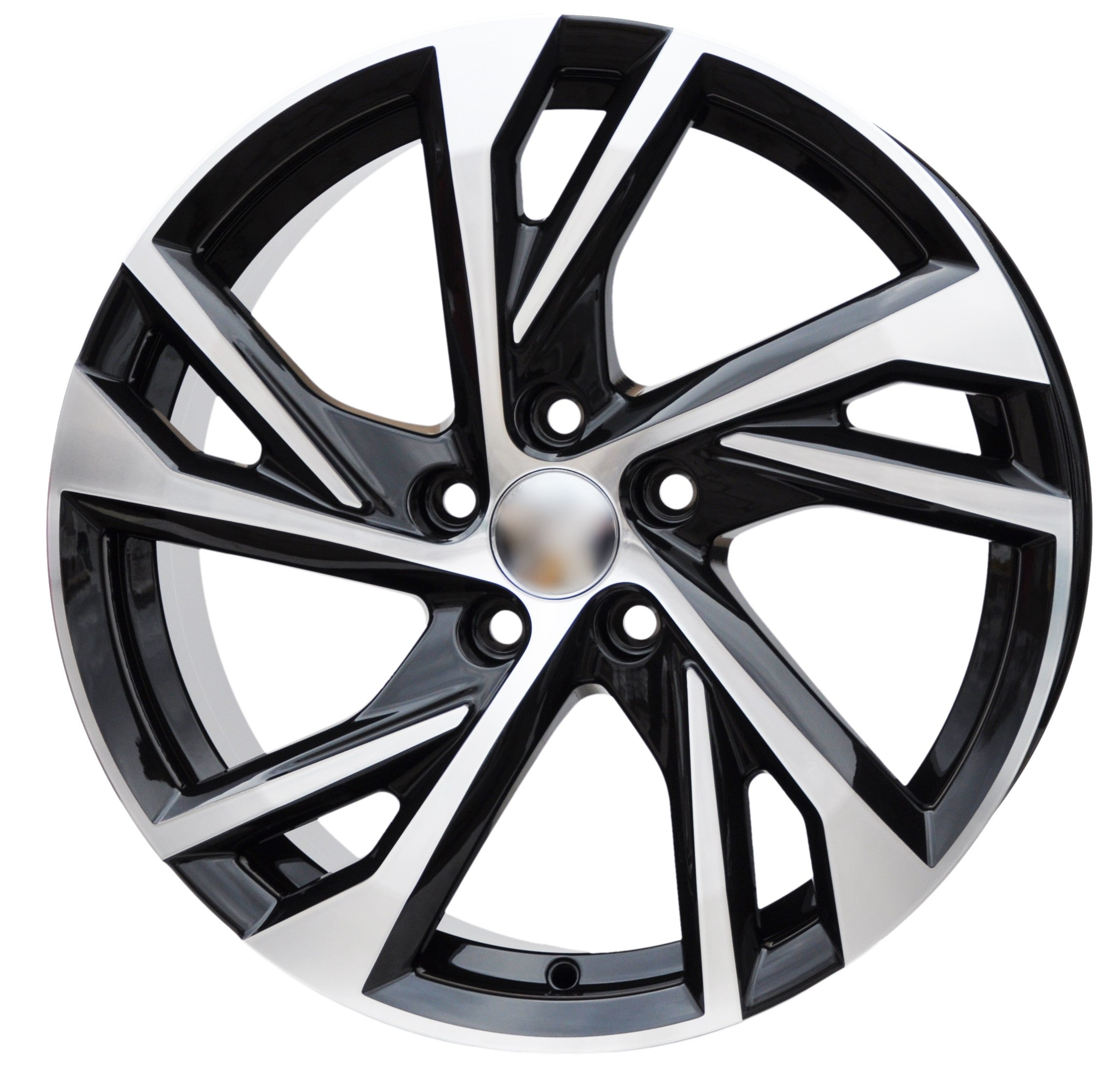 PDW 183 Alufælge 18" 5x108 ET50 – Poleret/sort (sæt á 4)