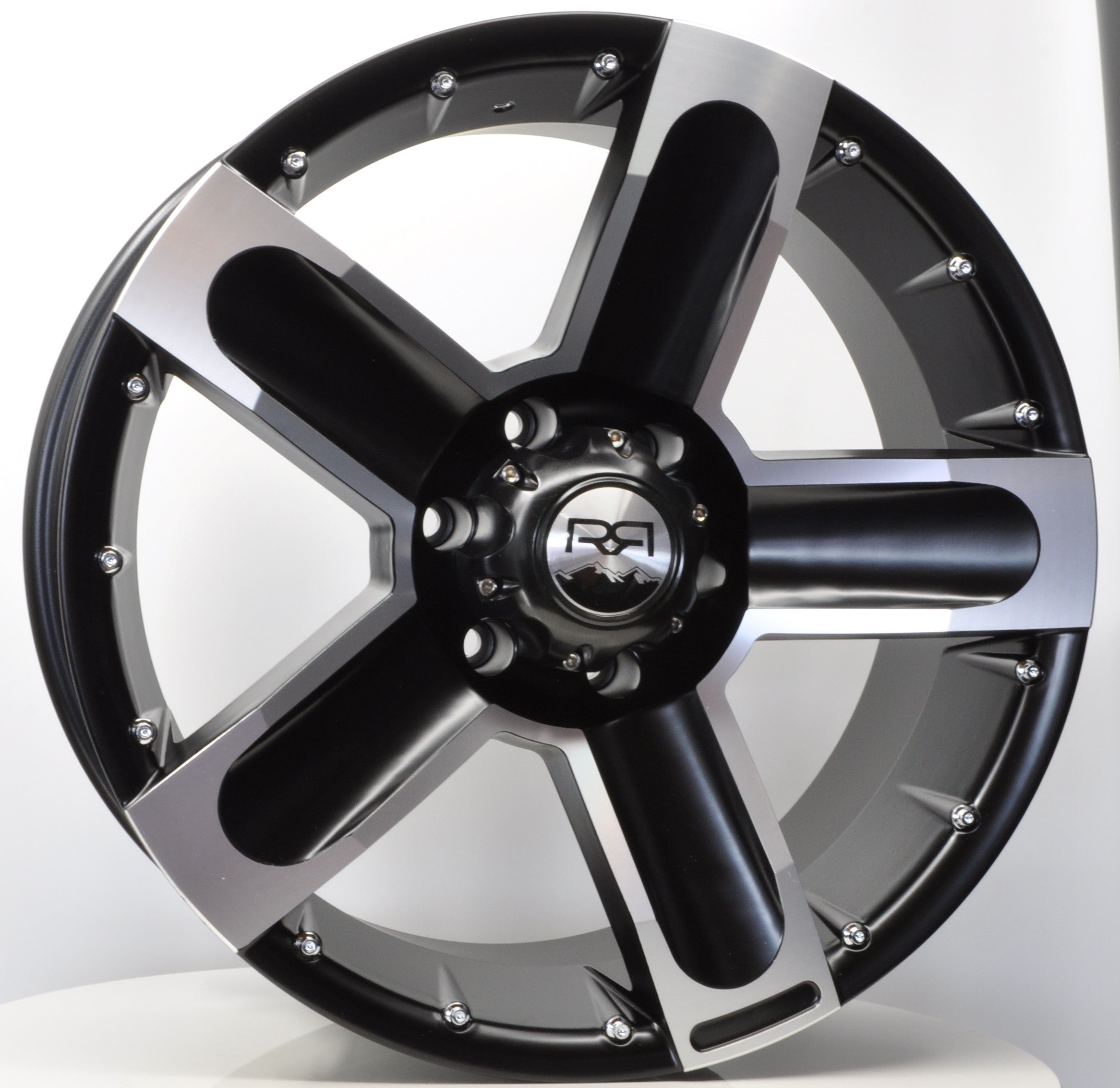 PDW 5036 Alufælge 20" 6x139.7 ET0 – Poleret/sort (sæt á 4)