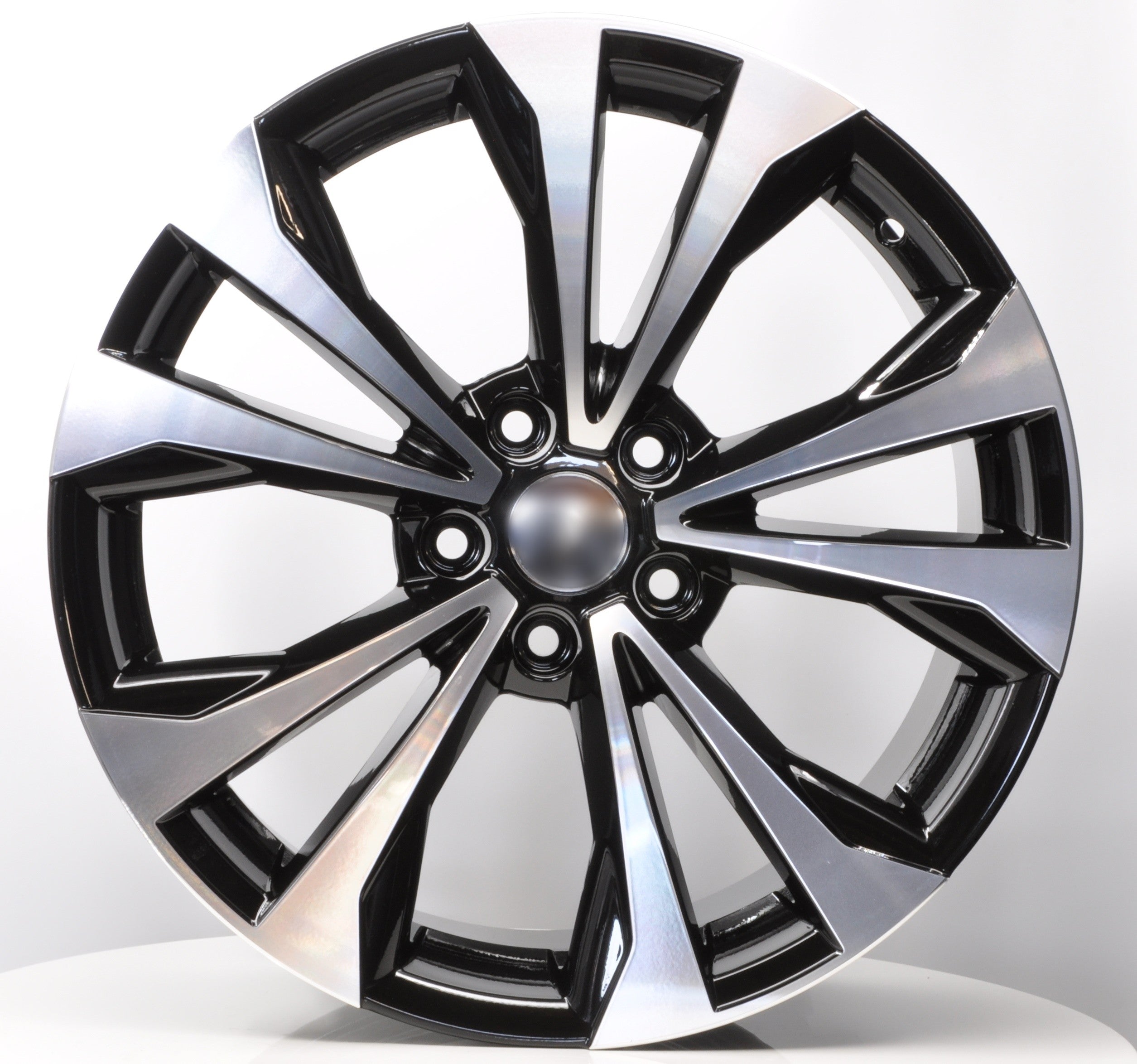 PDW 194 Alufælge 18" 5x114.3 ET35 – Poleret/sort (sæt á 4)