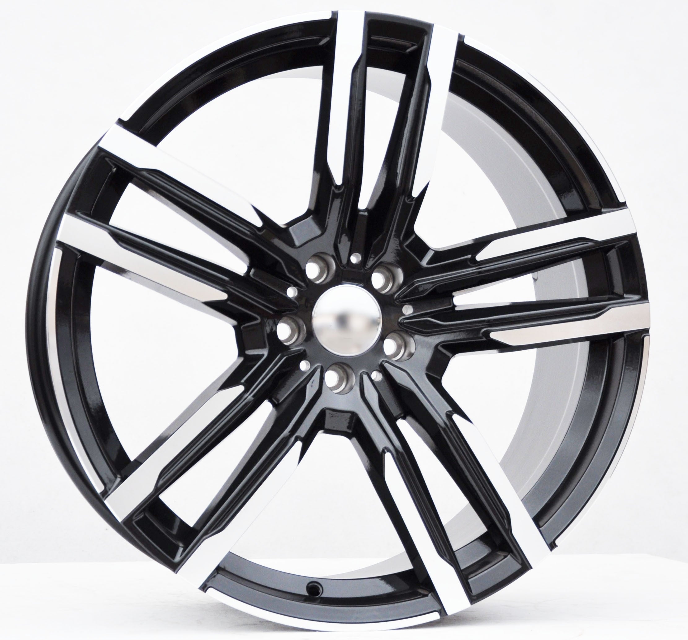 PDW FE246 Alufælge 21" 5x112 ET37 – Poleret/sort (sæt á 4)