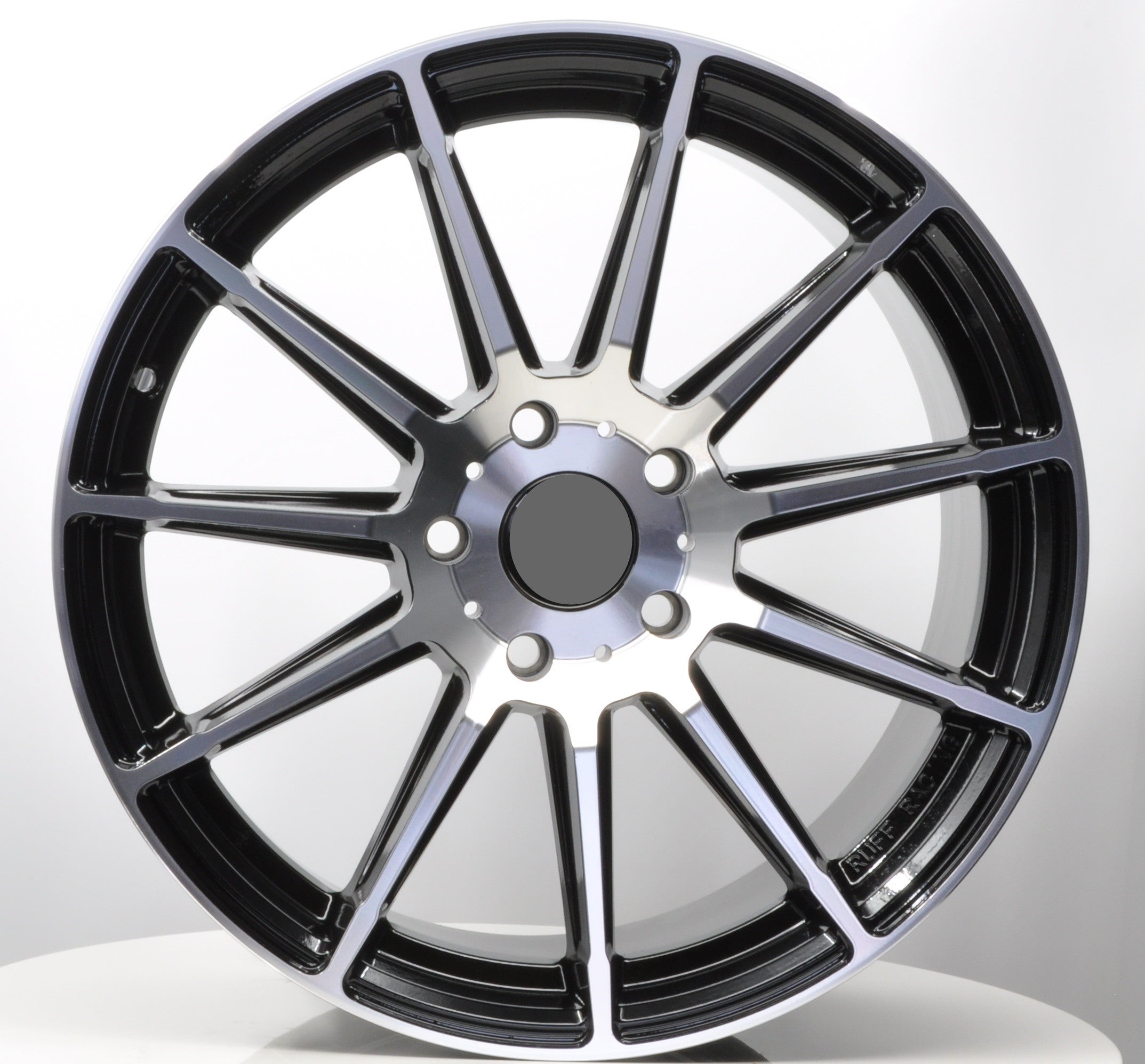 PDW 1465 Alufælge 18" 5x120 ET35 – Poleret/sort (sæt á 4)