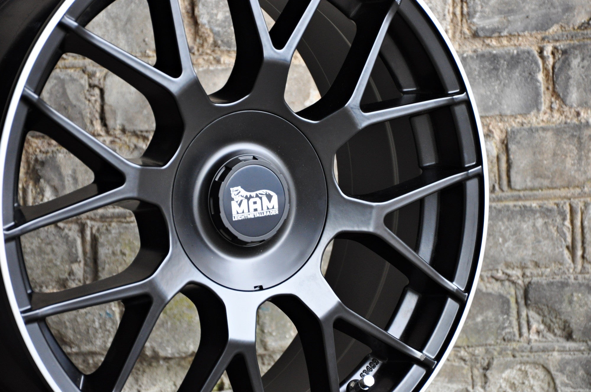 MAM GT1 Alufælge 17" 5x100 ET30 – Poleret/sort mat (sæt á 4)