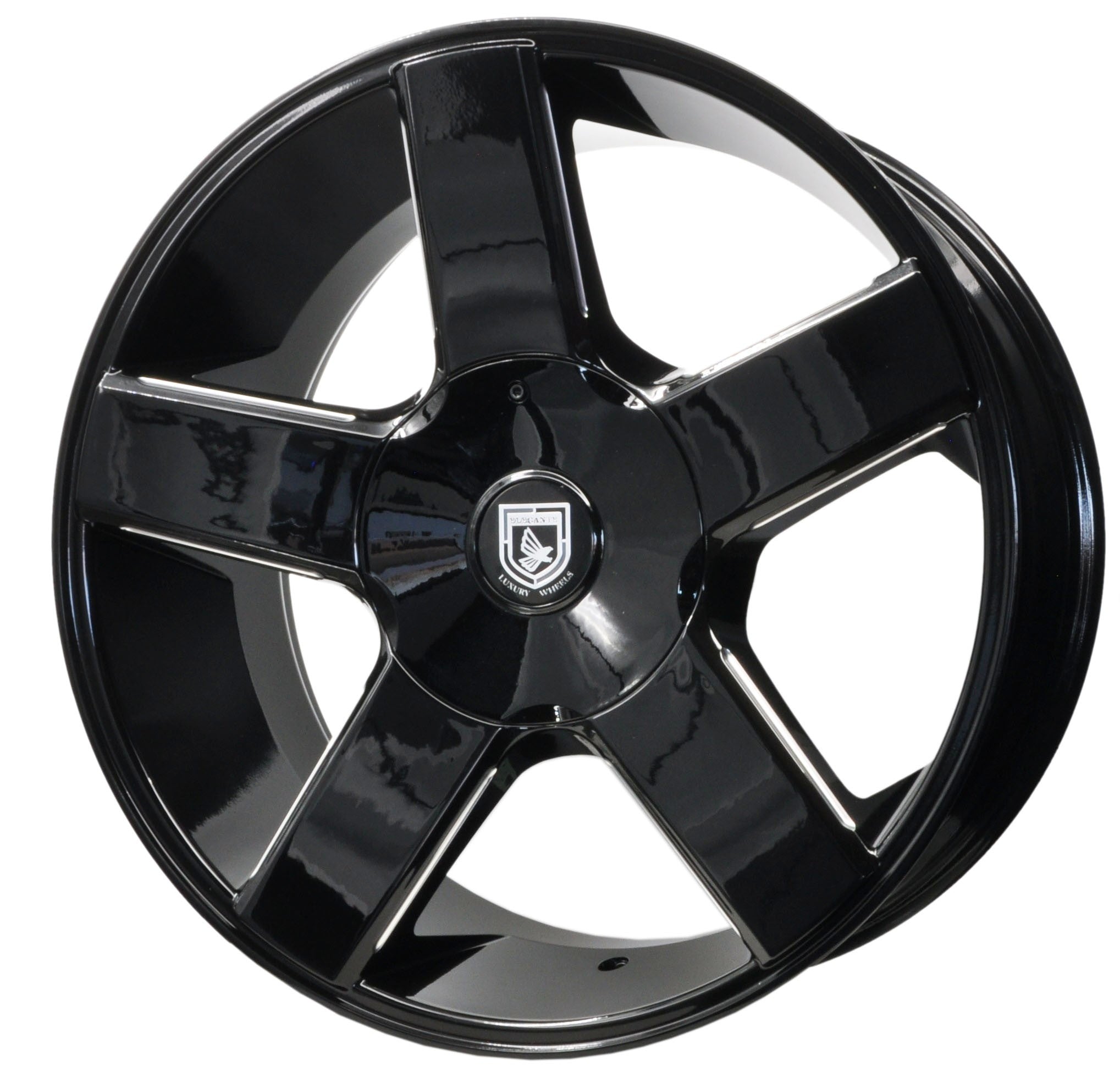 PDW 5452 Alufælge 22" 8x180 ET-12 – Sort (sæt á 4)