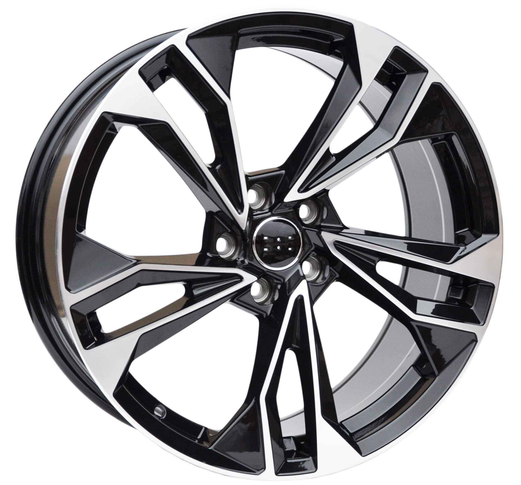 PDW 5493 Alufælge 20" 5x112 ET30 – Poleret/sort (sæt á 4)