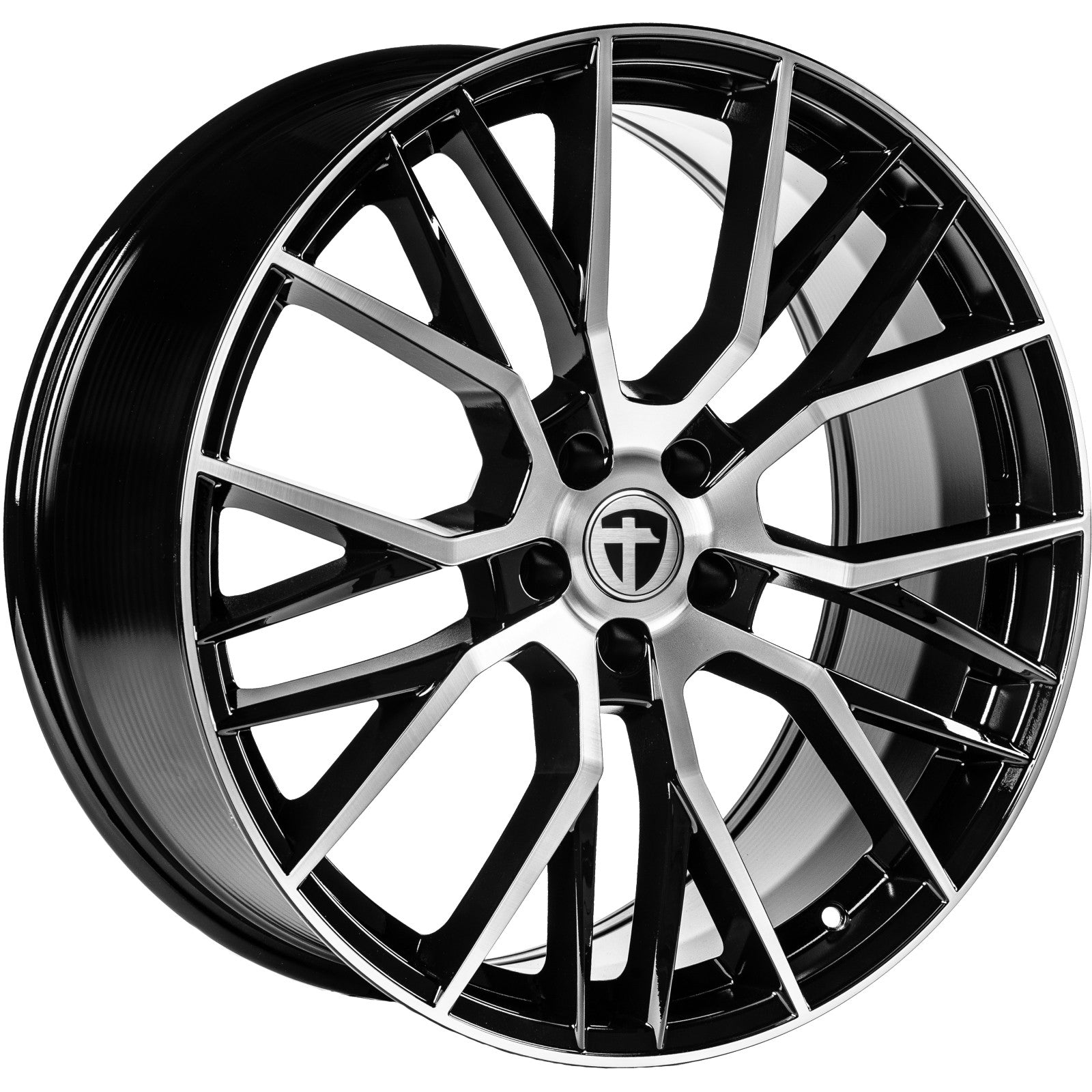 Tomason TN23 Alufælge 21" 5x112 ET35 – Poleret/sort (sæt á 4)