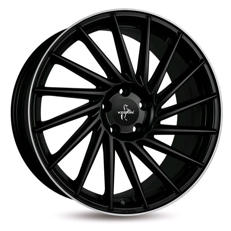 Keskin KT17 Alufælge 19" 5x112 ET30 – Poleret/sort mat (sæt á 4)
