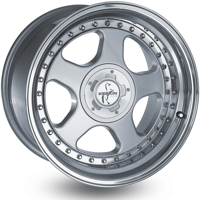 Keskin KT1 Alufælge 18" 5x100 ET30 – Poleret/sølv (sæt á 4)