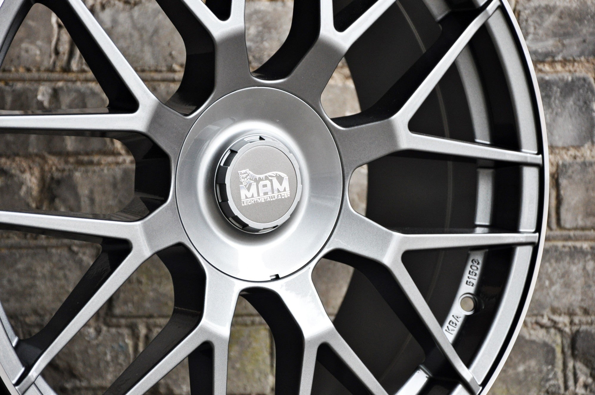 MAM GT1 Alufælge 19" 5x112 ET42 – Poleret/grafit (sæt á 4)