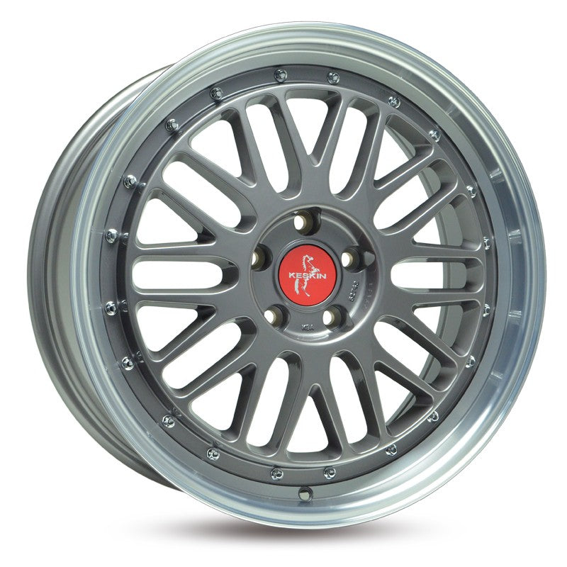 Keskin KT22 Alufælge 18" 5x112 ET30 – Poleret/grafit (sæt á 4)