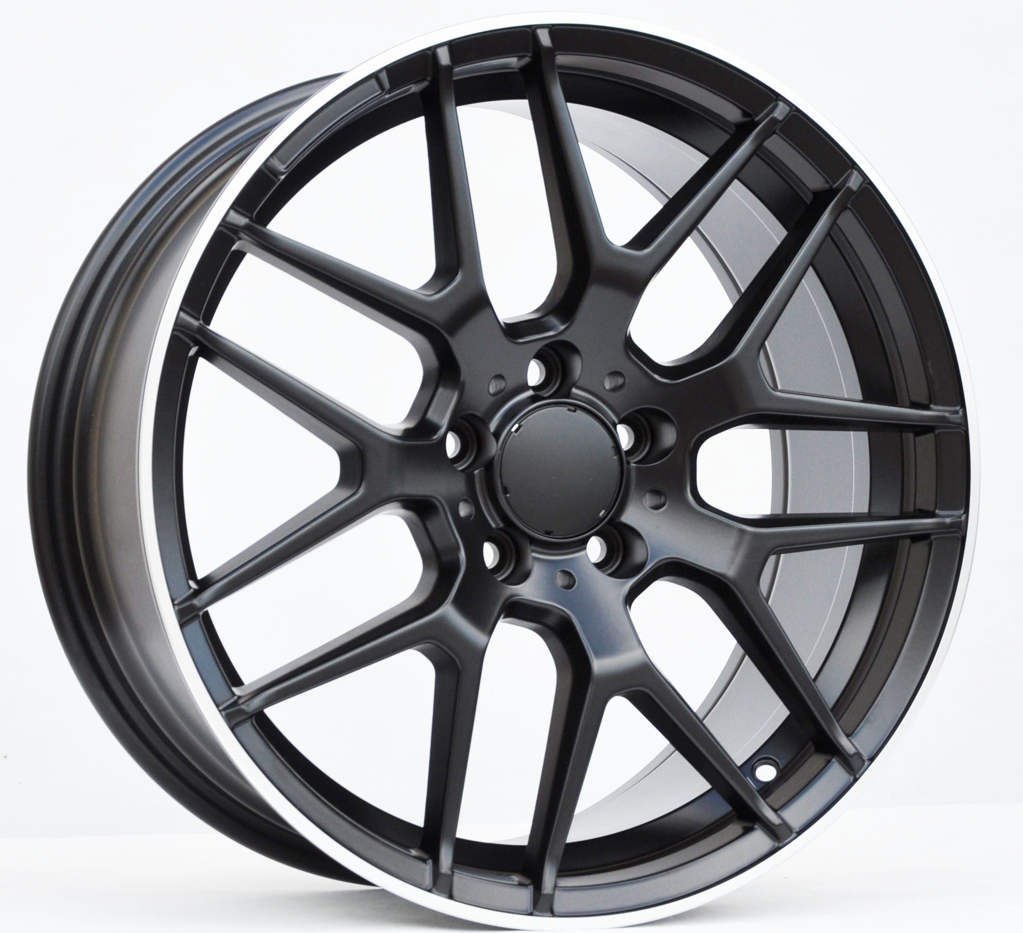 PDW 1257 Alufælge 18" 5x112 ET40 – Poleret/sort mat (sæt á 4)