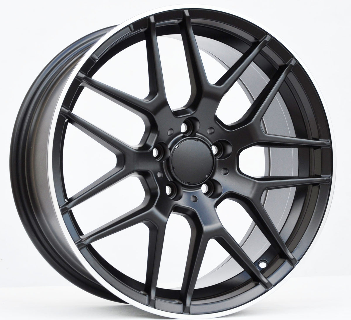 PDW 1257 Alufælge 18" 8J 5x112 ET40 – Poleret/sort mat (sæt á 4)