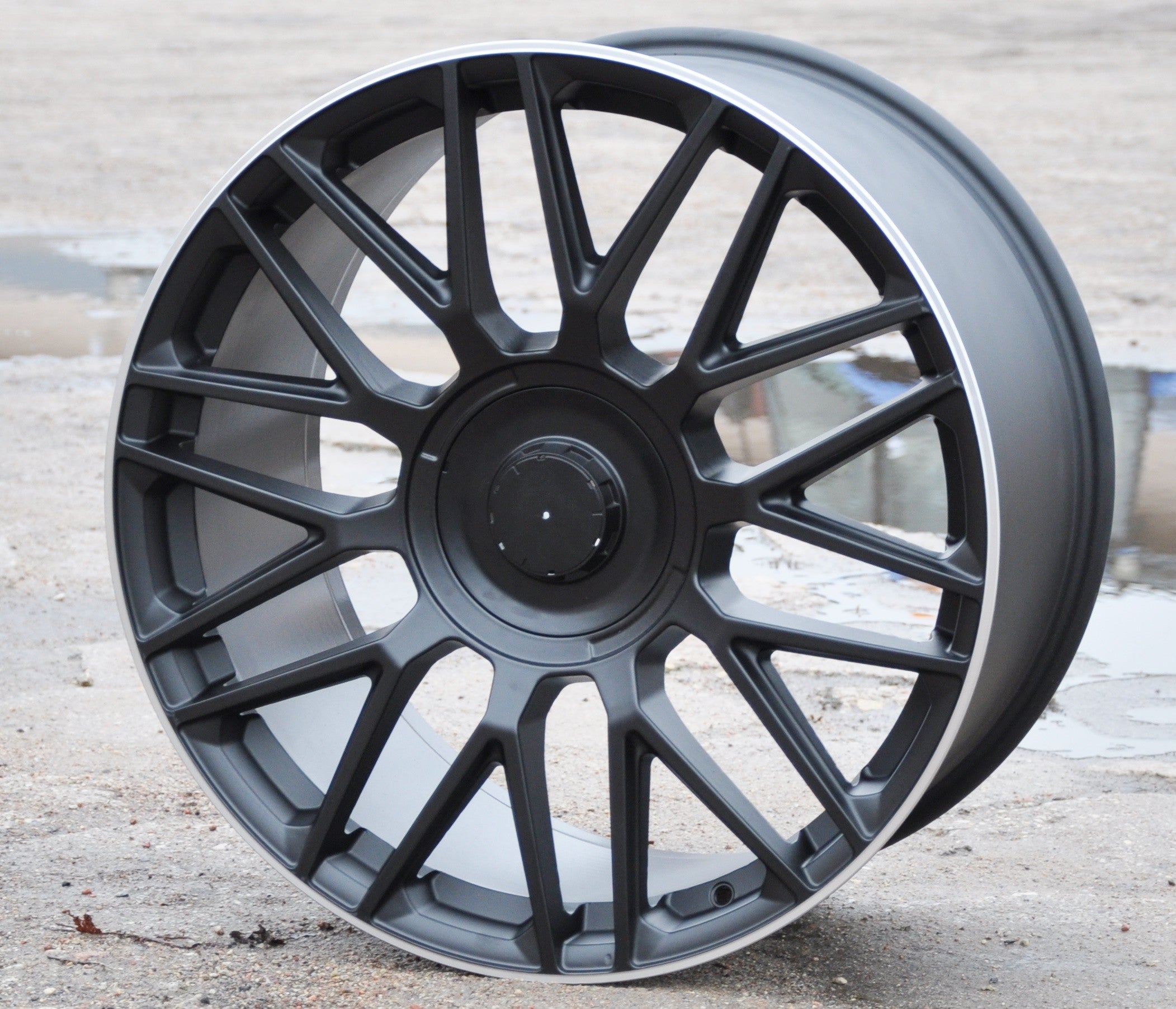 PDW 230 Alufælge 20" 5x112 ET35 – Poleret/sort (sæt á 4)