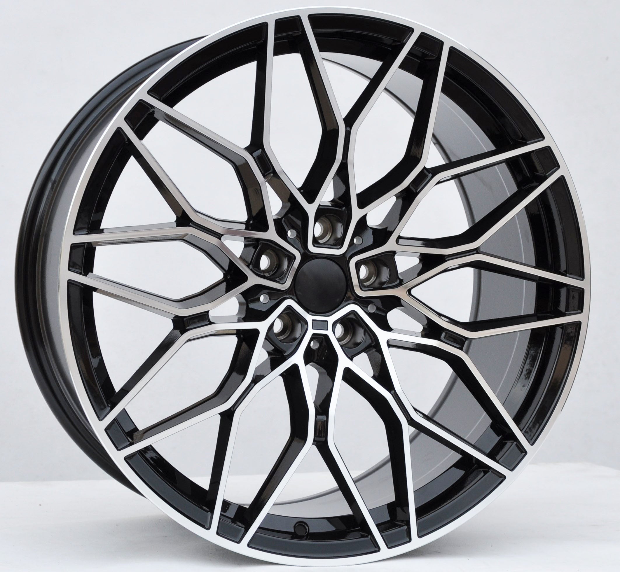 PDW 292 Alufælge 20" 5x112 ET25 – Poleret/sort (sæt á 4)