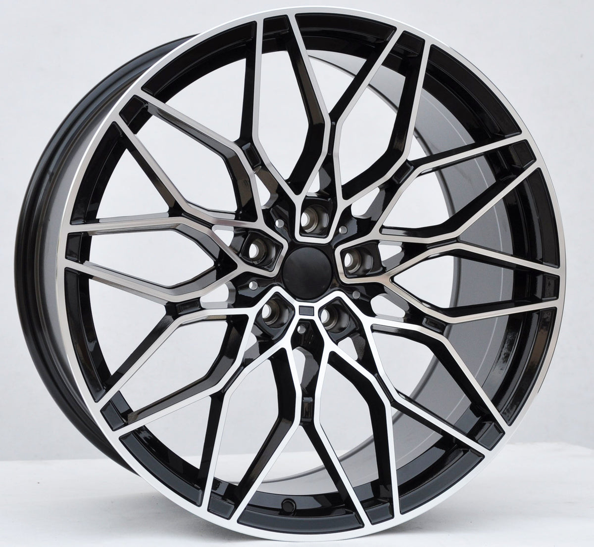 PDW 292 Alufælge 20" 8,5/9,5J 5x112 ET25 – Poleret/sort (sæt á 4)