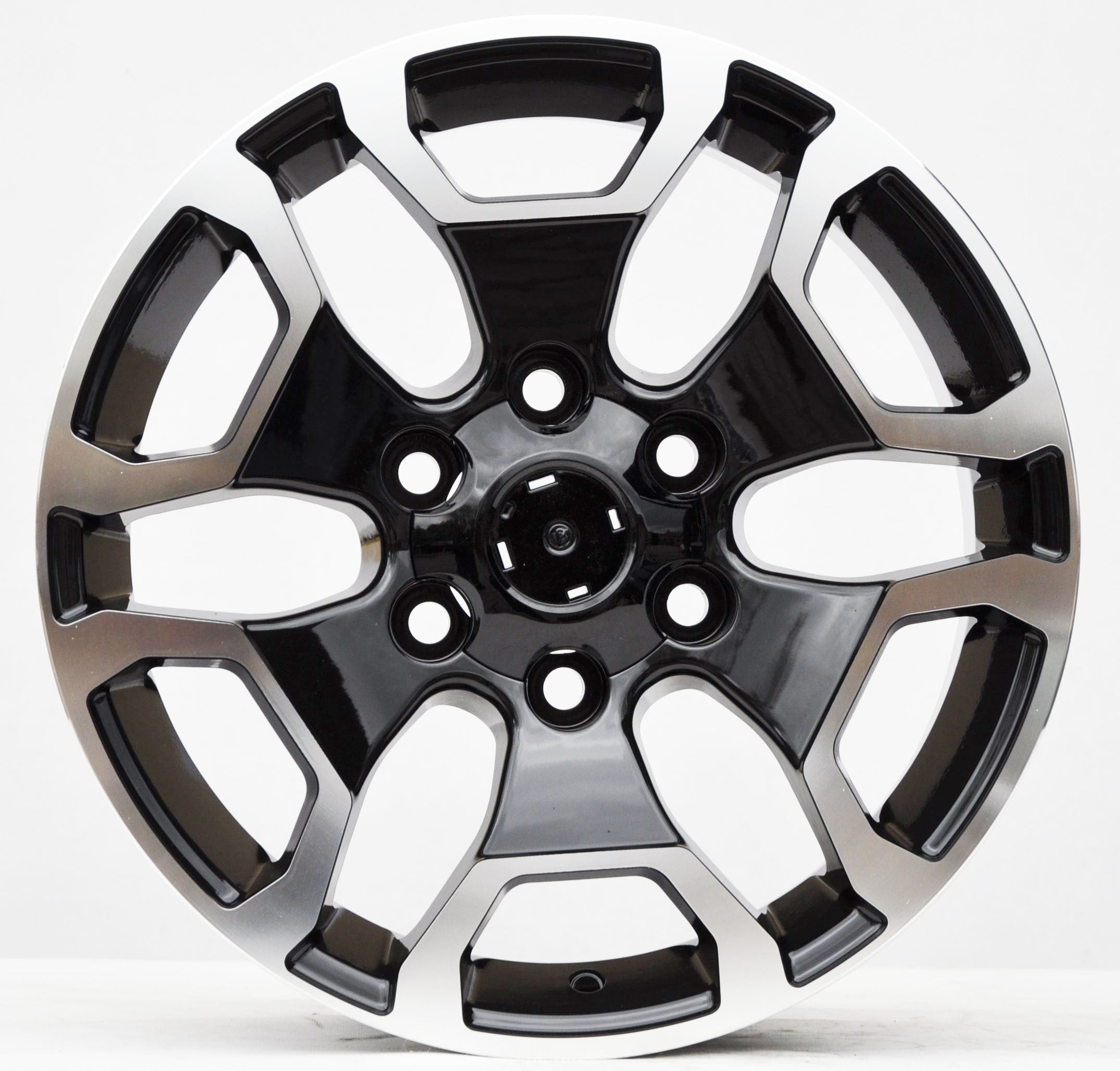 PDW 6216 Alufælge 17" 6x139.7 ET25 – Poleret/sort (sæt á 4)