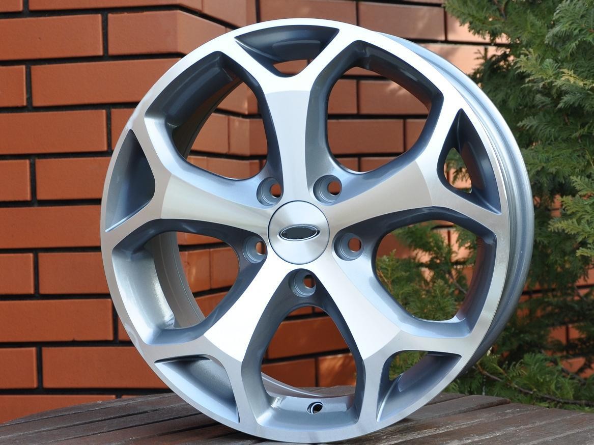PDW 386 Alufælge 17" 5x108 ET50 – Poleret/Grafit (sæt á 4)