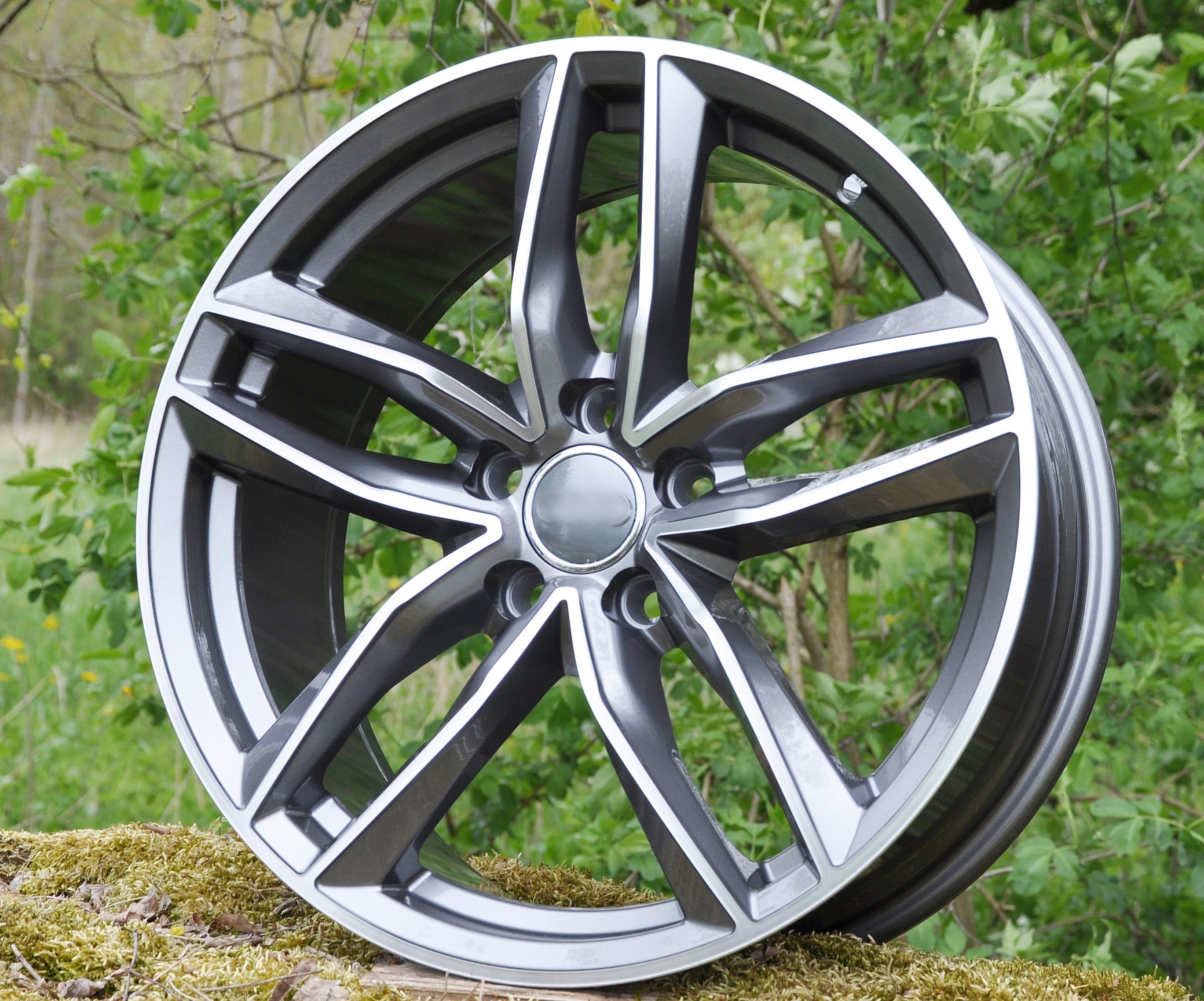 PDW 690 Alufælge 19" 5x112 ET39 – Poleret/grafit (sæt á 4)