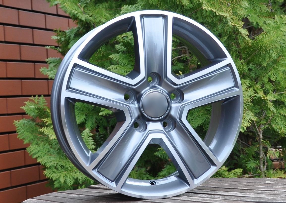 PDW 473 Alufælge 16" 5x120 ET45 – Poleret/grafit (sæt á 4)