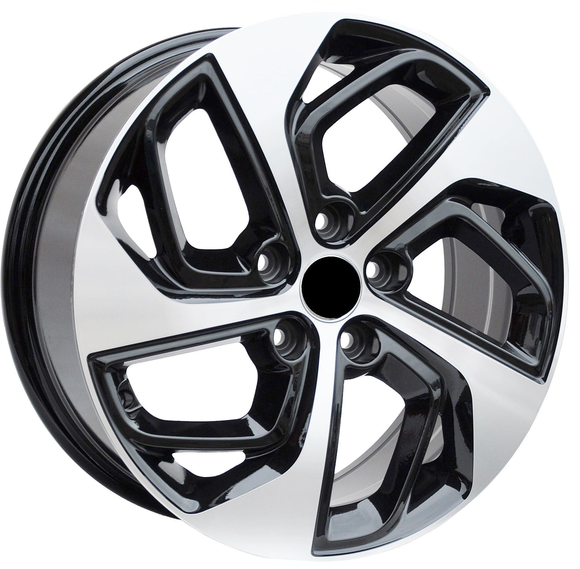 PDW 1278/252/5312/PACIFIC Alufælge 17" 5x114.3 ET45 – Poleret/sort (sæt á 4)