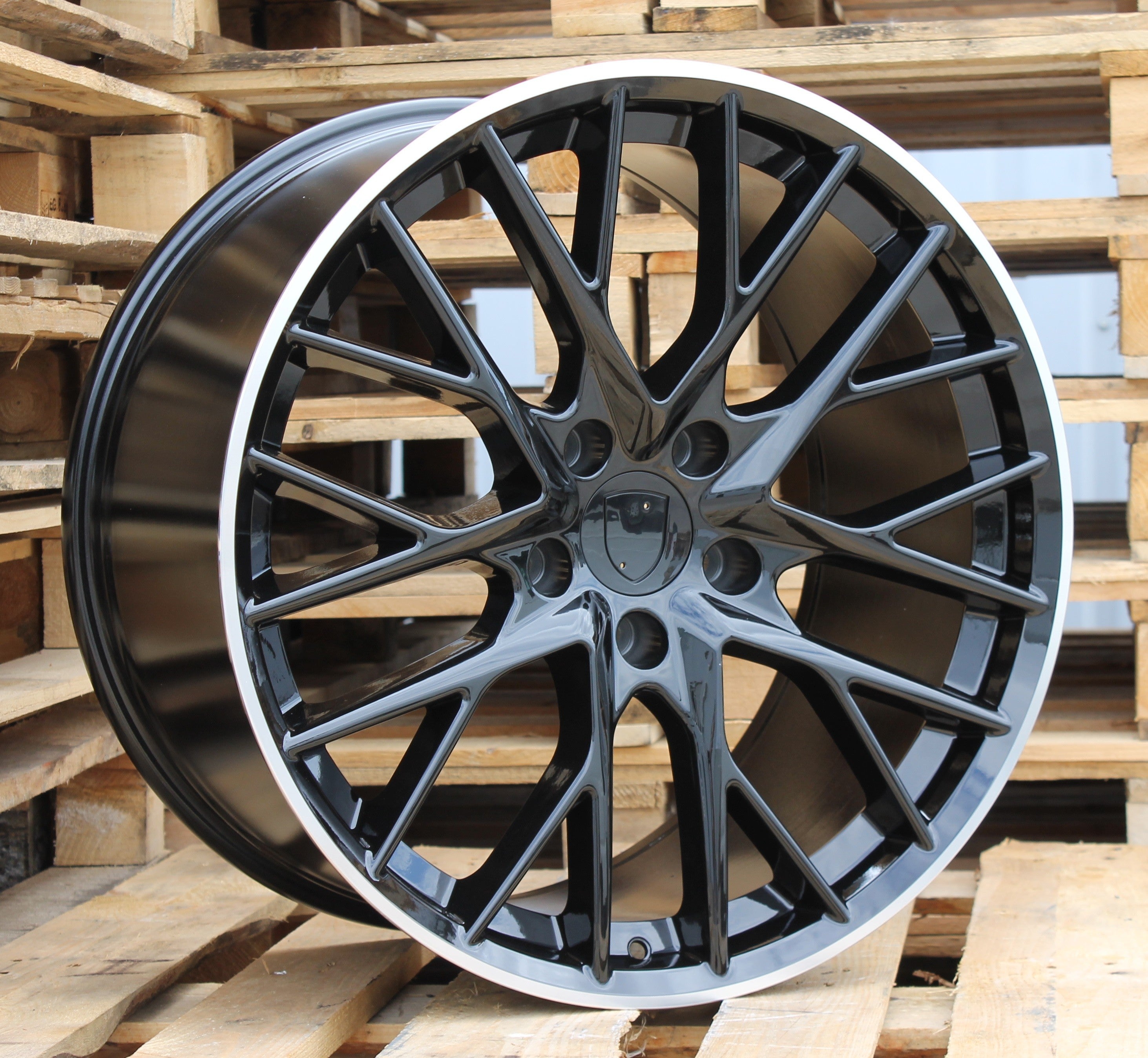 PDW B5541 Alufælge 21" 5x130 ET65 – Poleret/sort (sæt á 4)