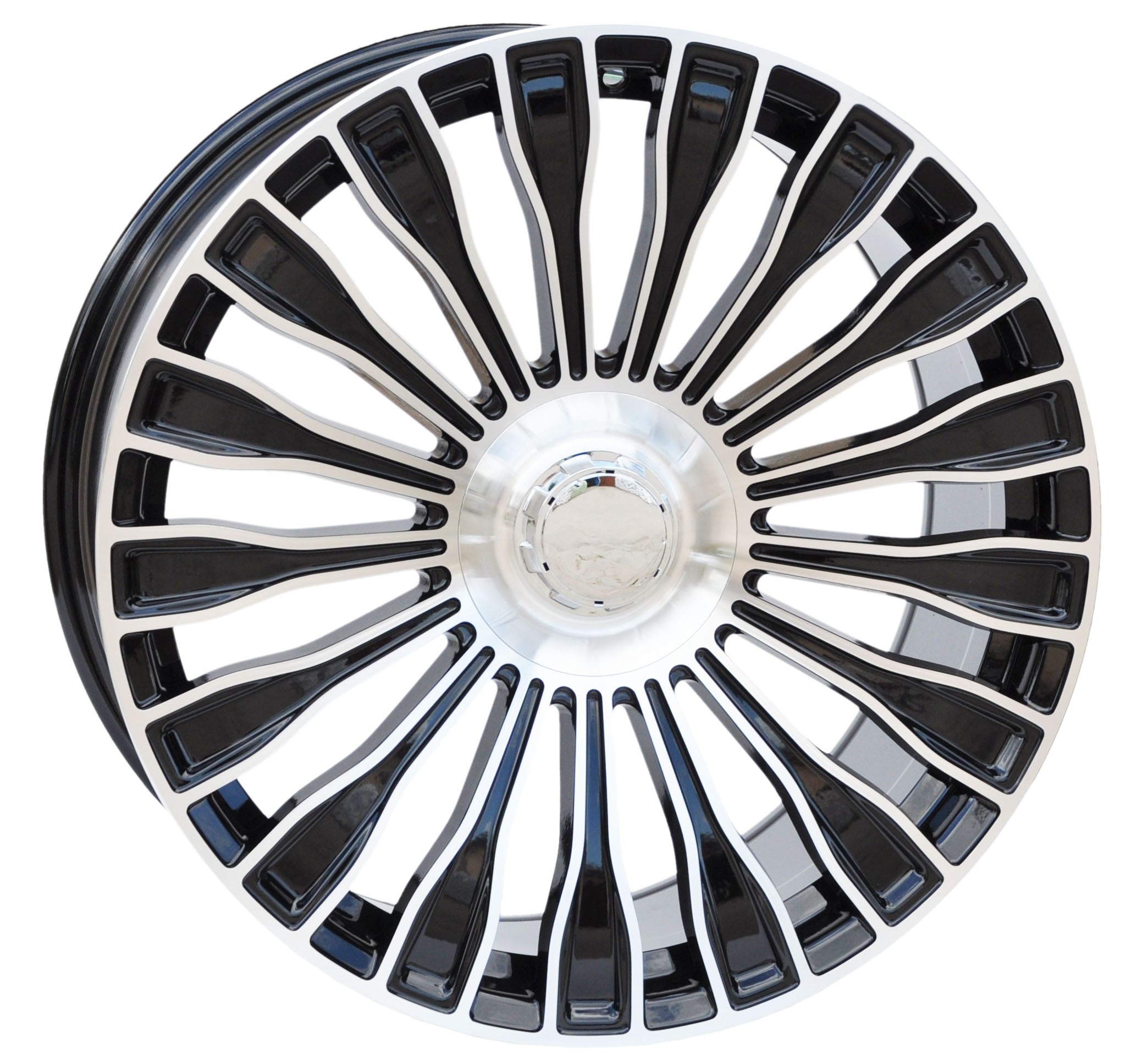 PDW 0313 Alufælge 20" 5x112 ET35 – Poleret/sort (sæt á 4)