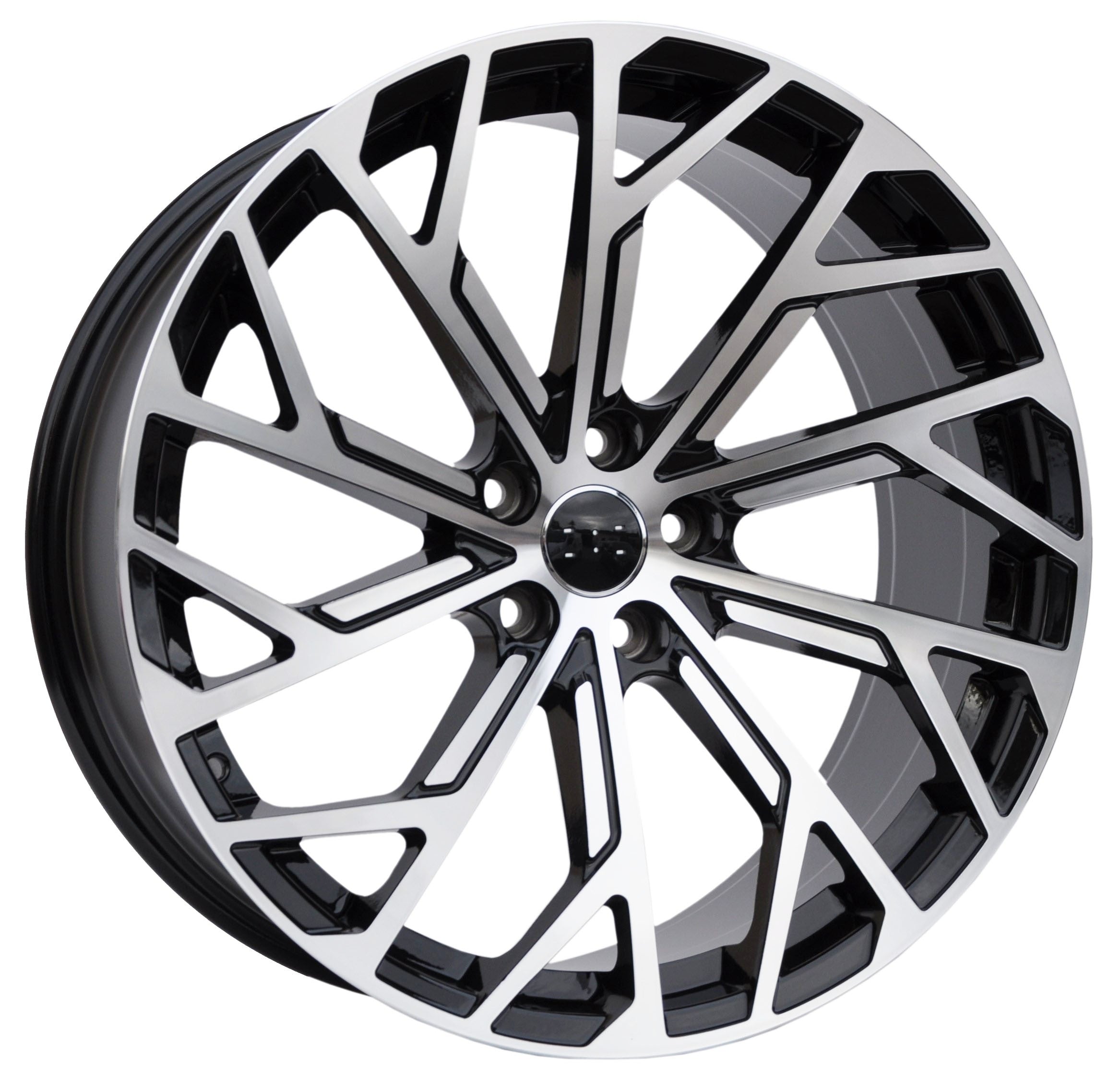 PDW 0337 Alufælge 20" 5x112 ET35 – Poleret/sort (sæt á 4)