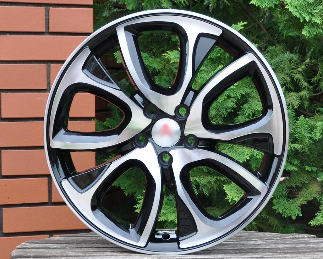 PDW 124 Alufælge 18" 5x108 ET30 – Poleret/sort (sæt á 4)