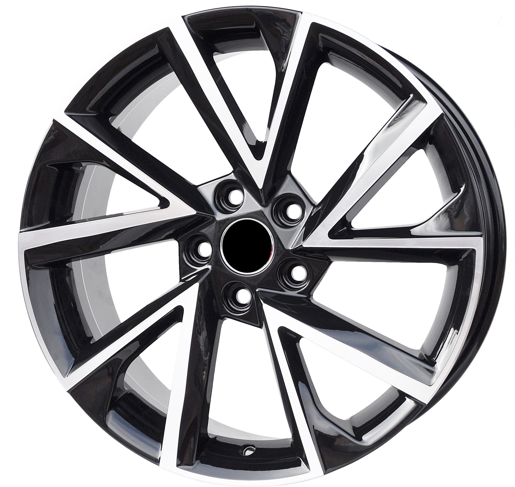 PDW 181/211 Alufælge 18" 5x112 ET43 – Poleret/sort (sæt á 4)