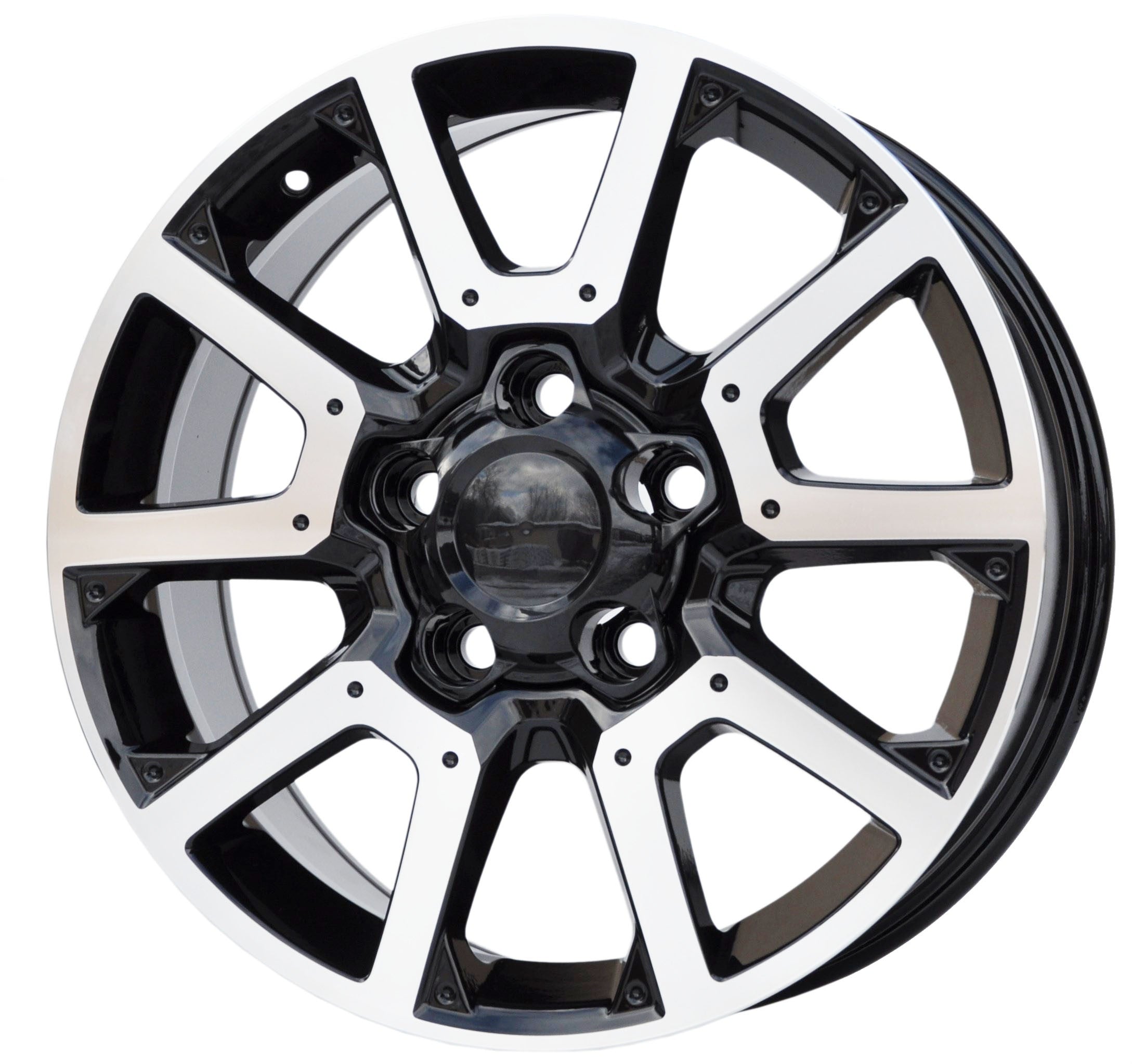 Toro Corsa W248 Alufælge 20" 5x150 ET55 – Poleret/sort (sæt á 4)