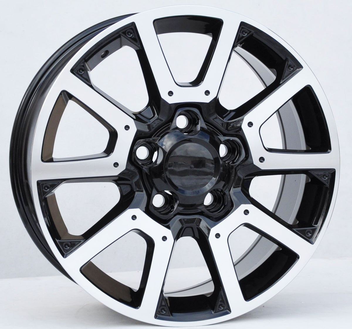 Toro Corsa W248 Alufælge 20" 5x150 ET55 – Poleret/sort (sæt á 4)