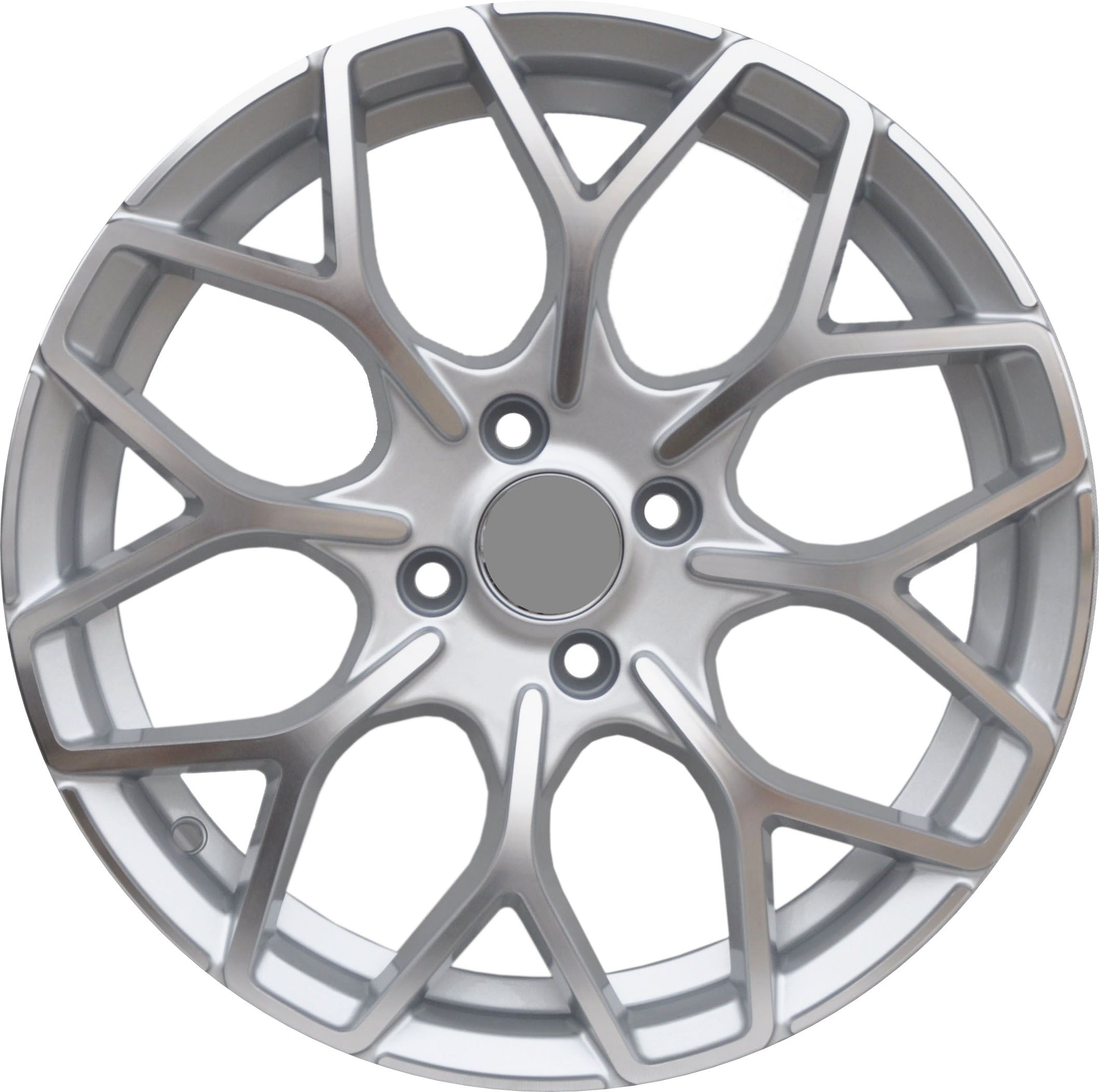 Haxer 1449 Alufælge 18" 4x100 ET30 – Poleret/sølv (sæt á 4)