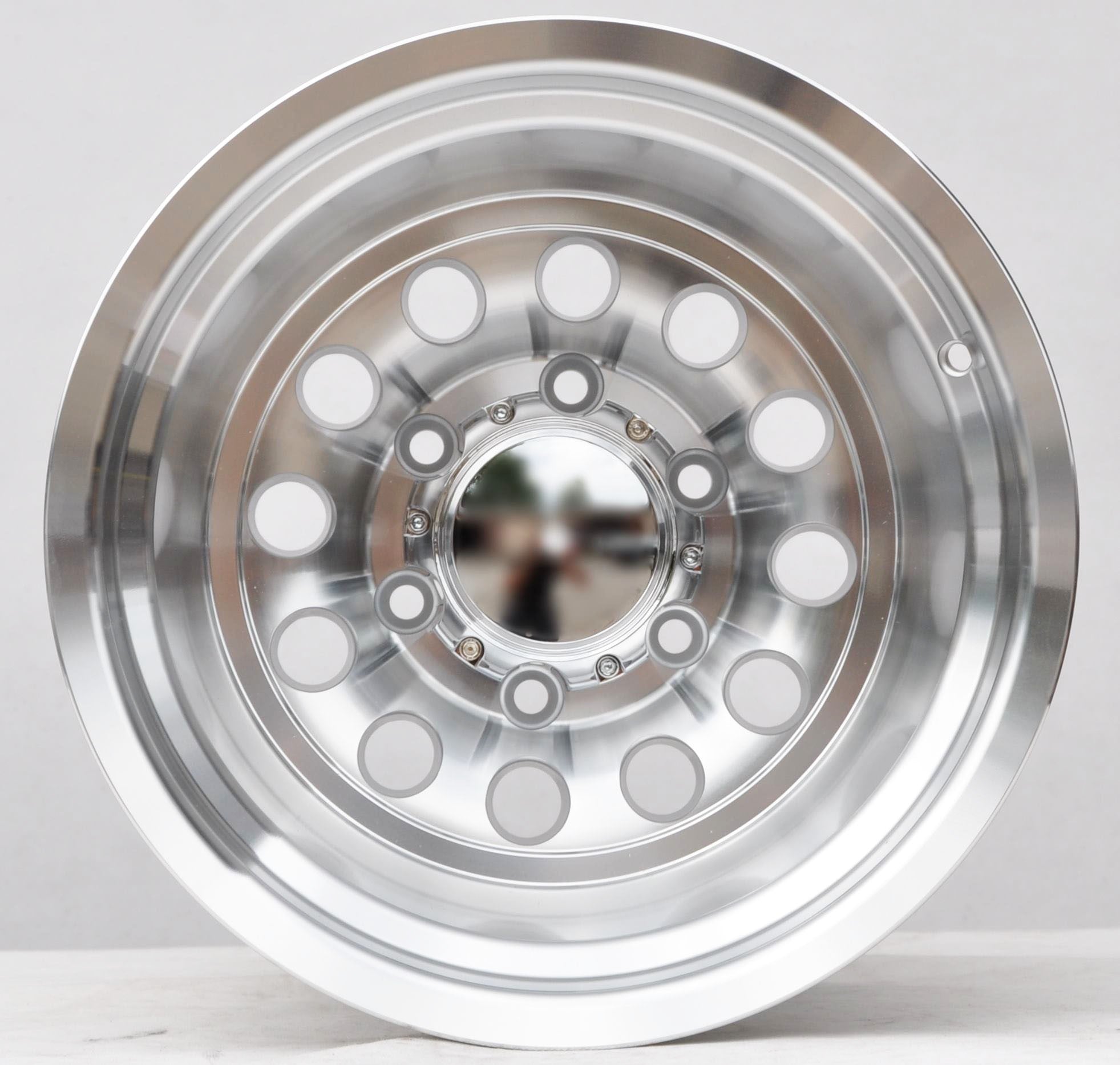 Toro Corsa 1495 Alufælge 15" 6x139.7 ET-72 – Poleret/sølv (sæt á 4)