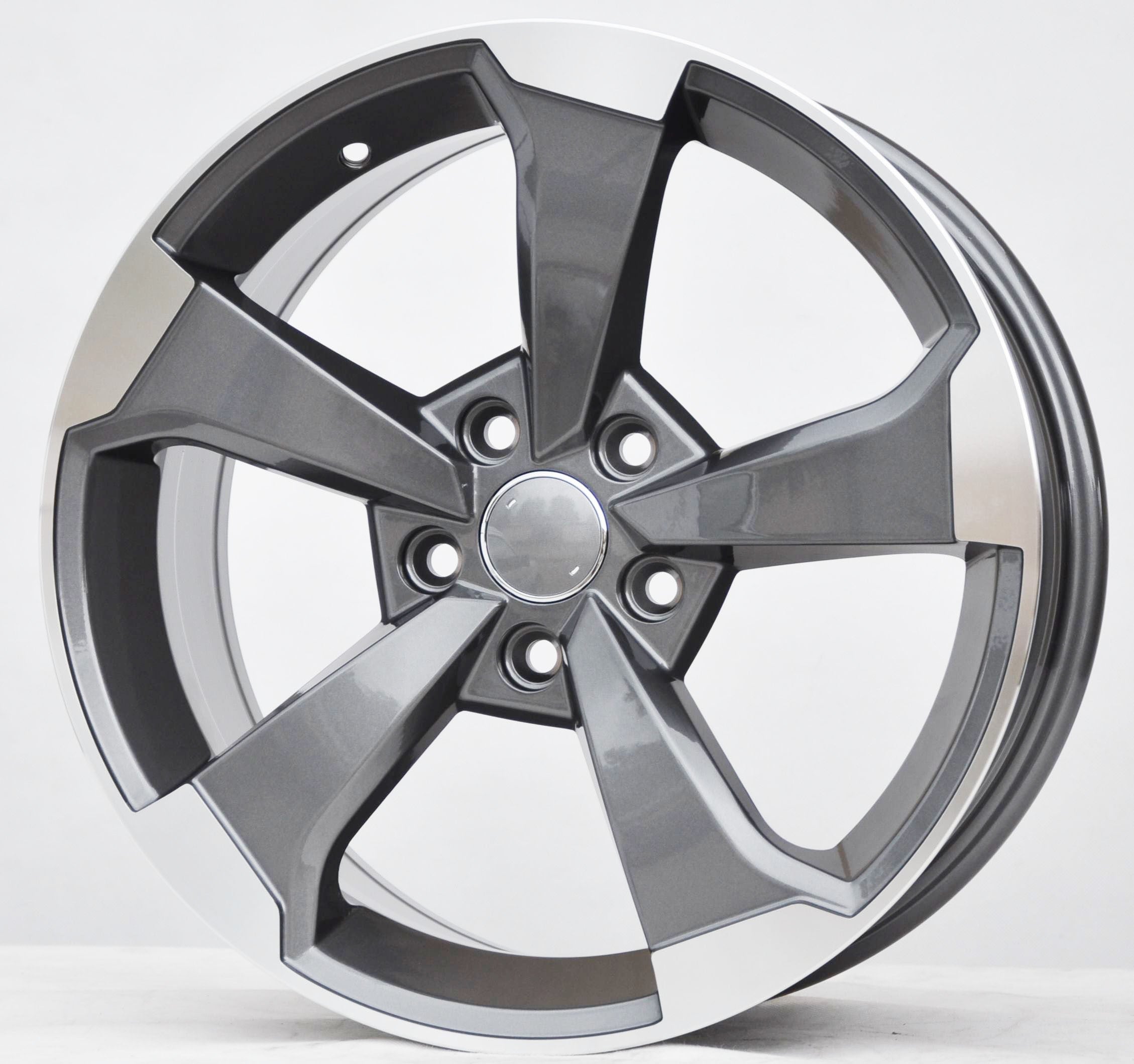 PDW 1491/351 Alufælge 17" 5x112 ET45 – Poleret/grafit (sæt á 4)