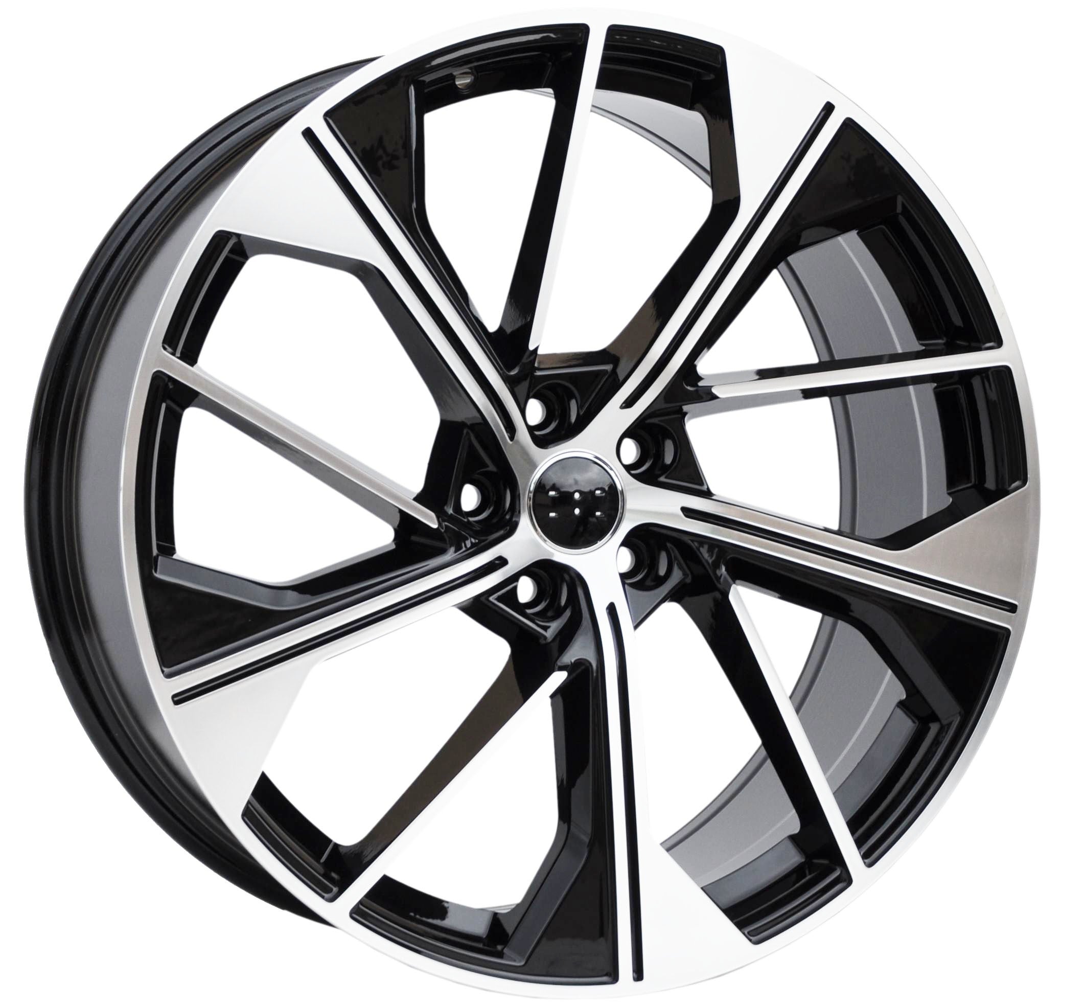 PDW 5907 Alufælge 21" 5x112 ET34 – Poleret/sort (sæt á 4)