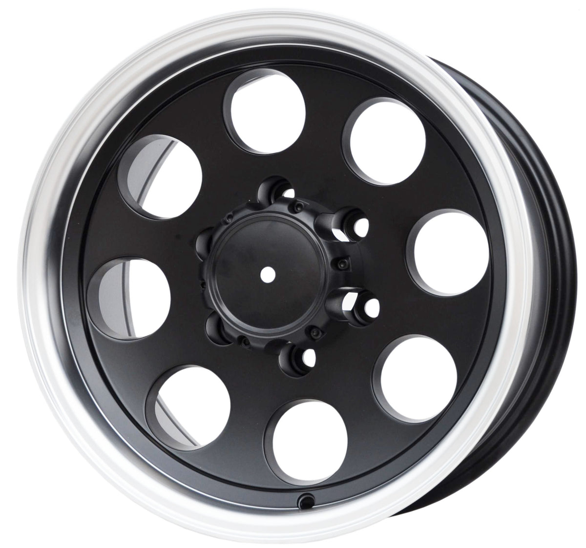PDW 997 Alufælge 16" 8J 6x139.7 ET0 – Poleret/sort mat (sæt á 4)